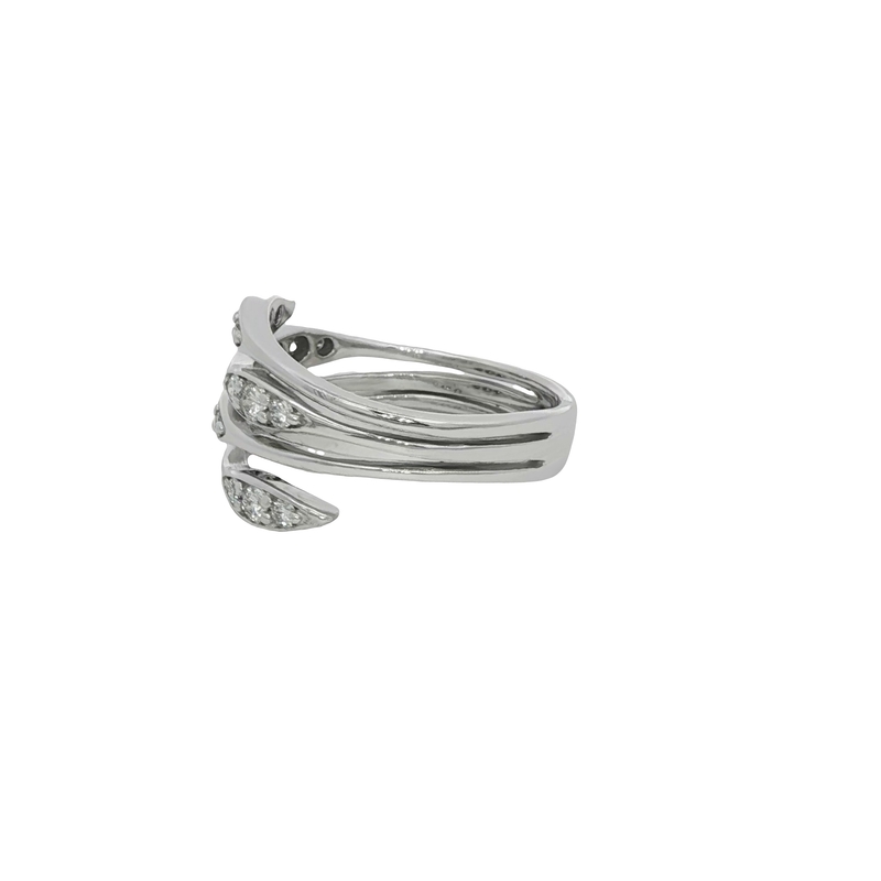 14k White Gold Diamond Wrap Ring