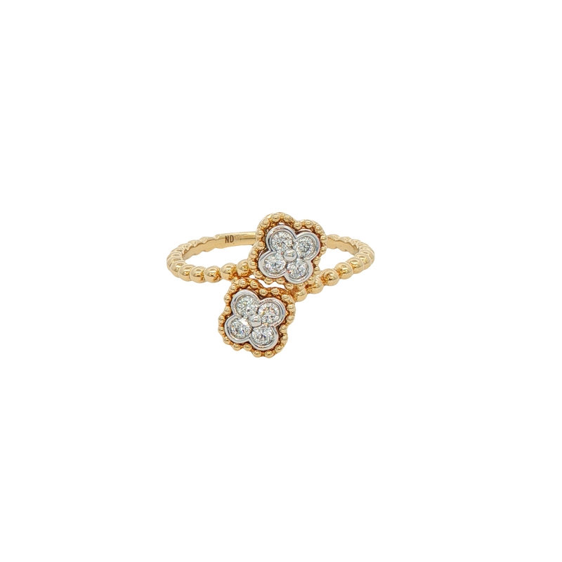 14k Two-toned Diamond Fashion Ring