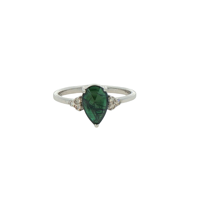 14k White Gold Diamond Fashion Ring