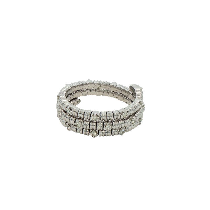 14k White Gold Diamond Flexi Fashion Ring