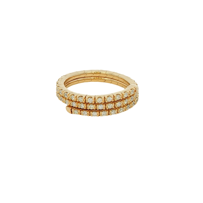 14k Yellow Gold Diamond Flexi Fashion Ring