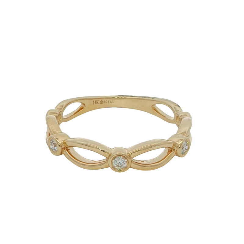 14k Yellow Gold Diamond Ring