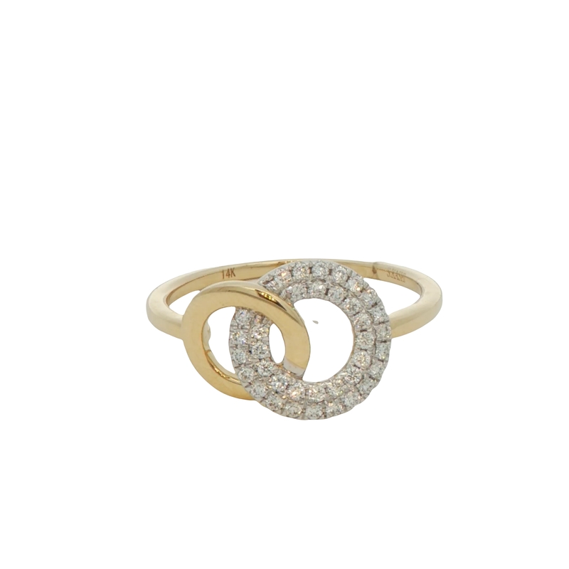 14k Yellow Gold Diamond Fashion Ring