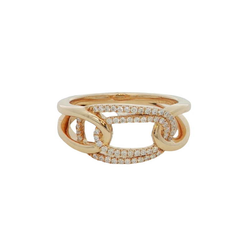 14k Yellow Gold Diamond Fashion Ring