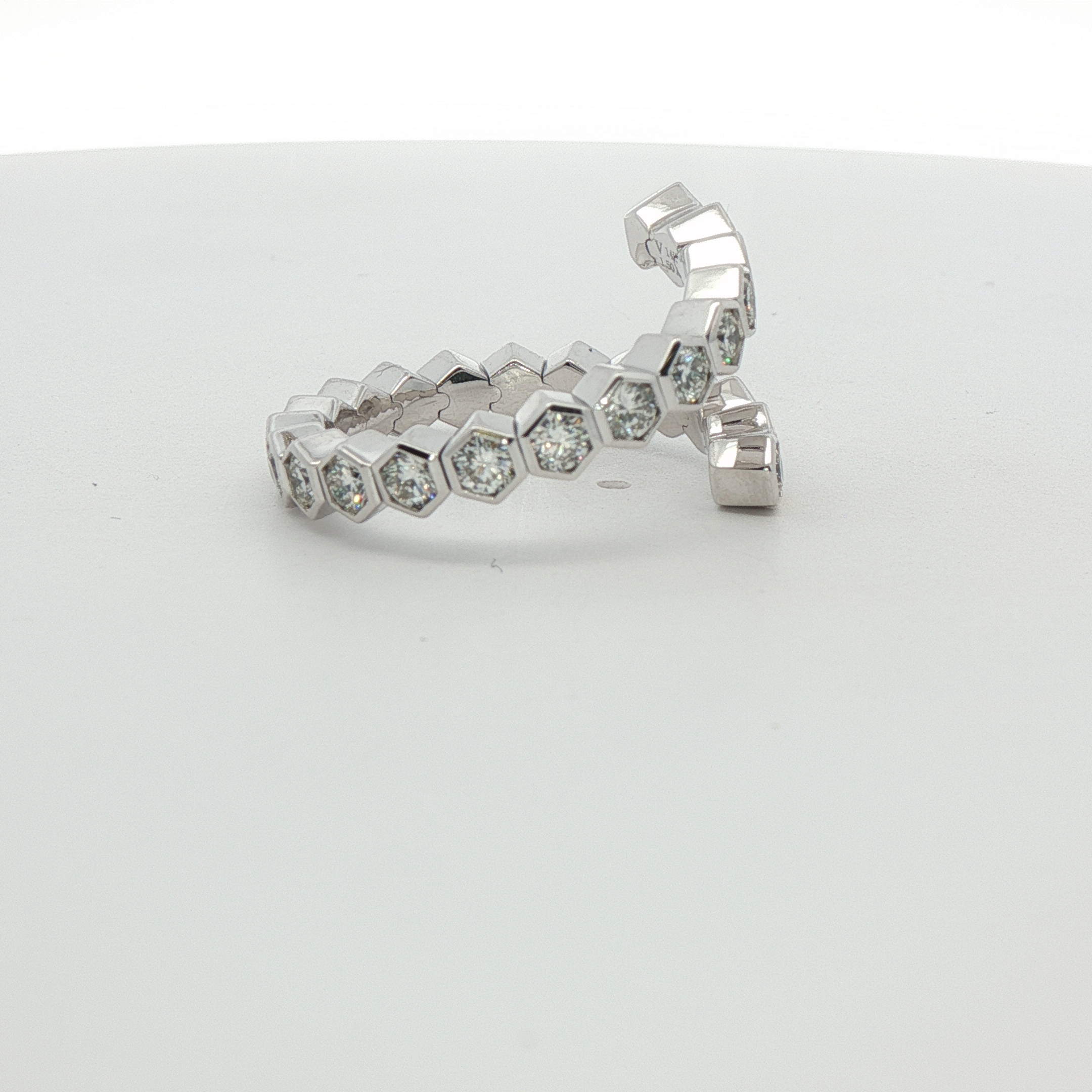 14k White Gold Diamond Flexi Fashion Ring