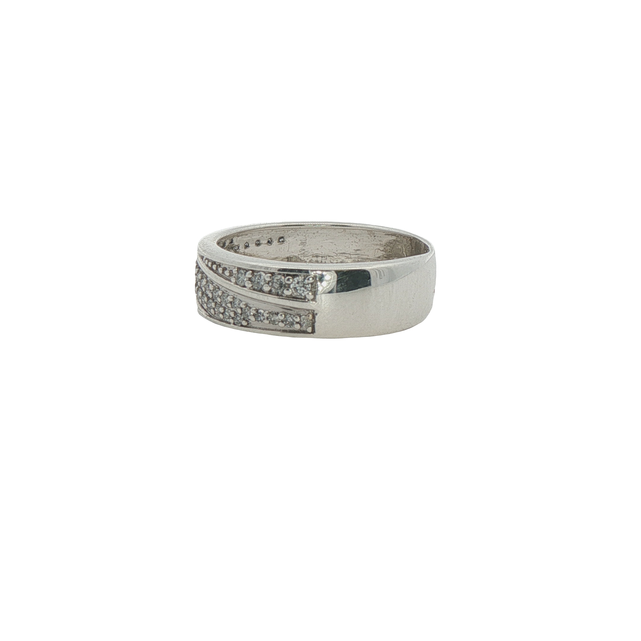 Sterling Silver Diamond Fashion Ring