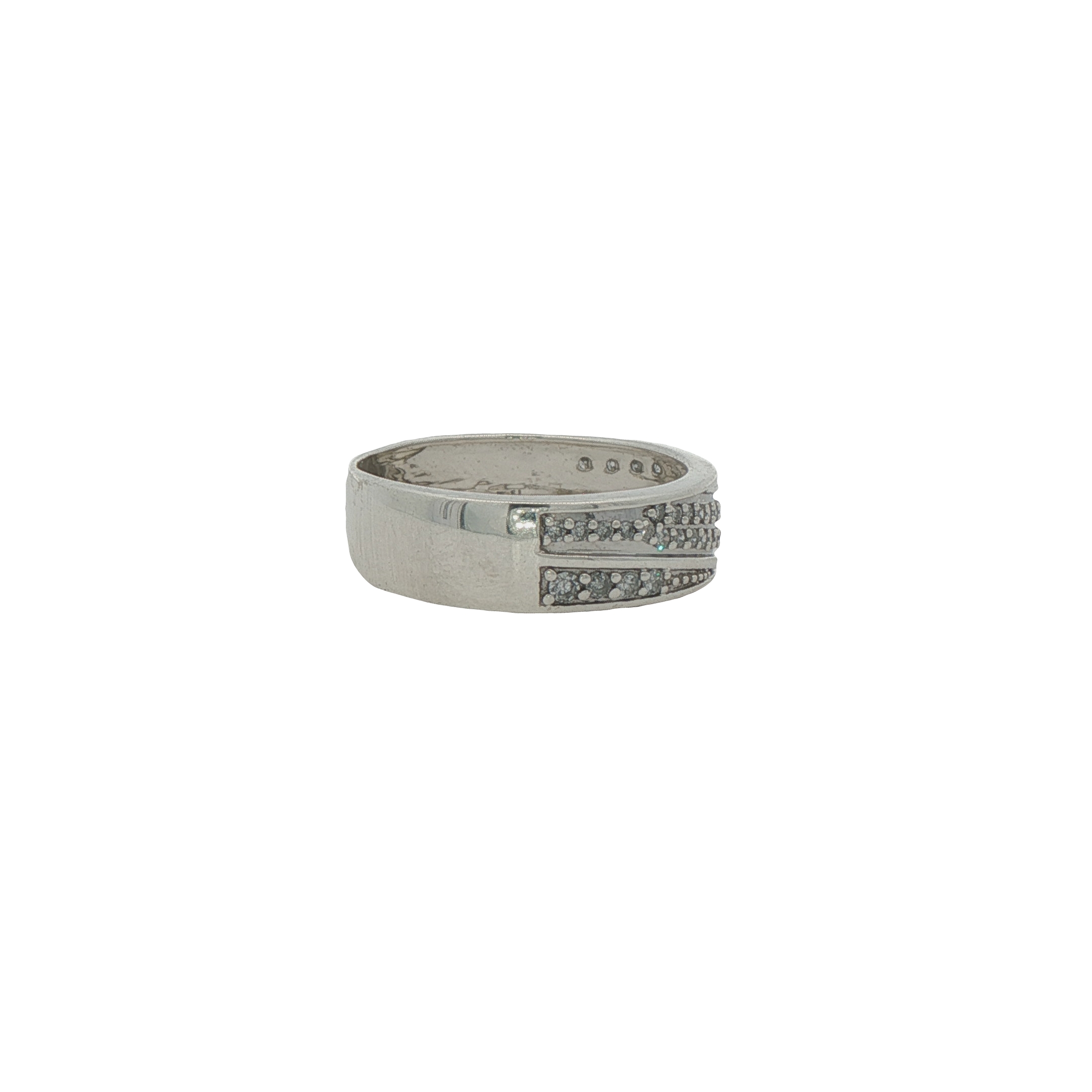 Sterling Silver Diamond Fashion Ring