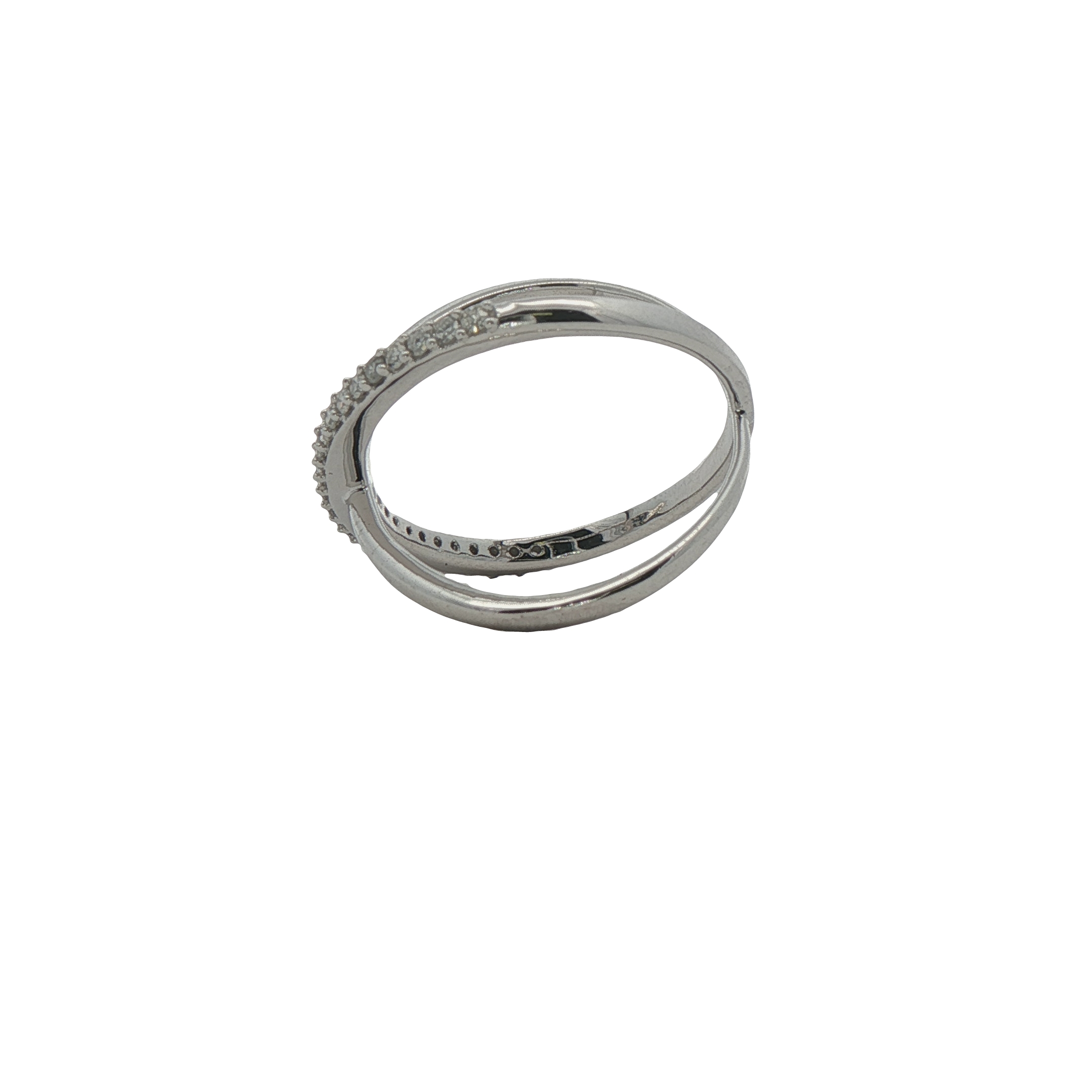 Sterling Silver Diamond Fashion Ring