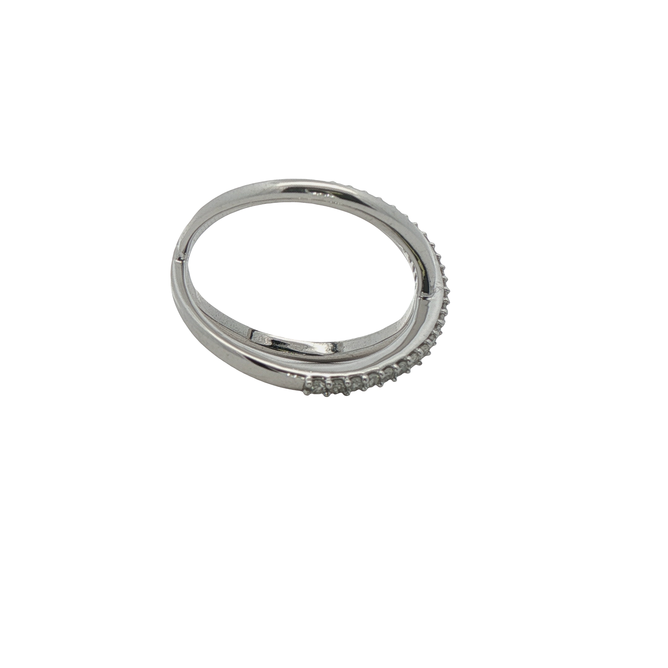 Sterling Silver Diamond Fashion Ring