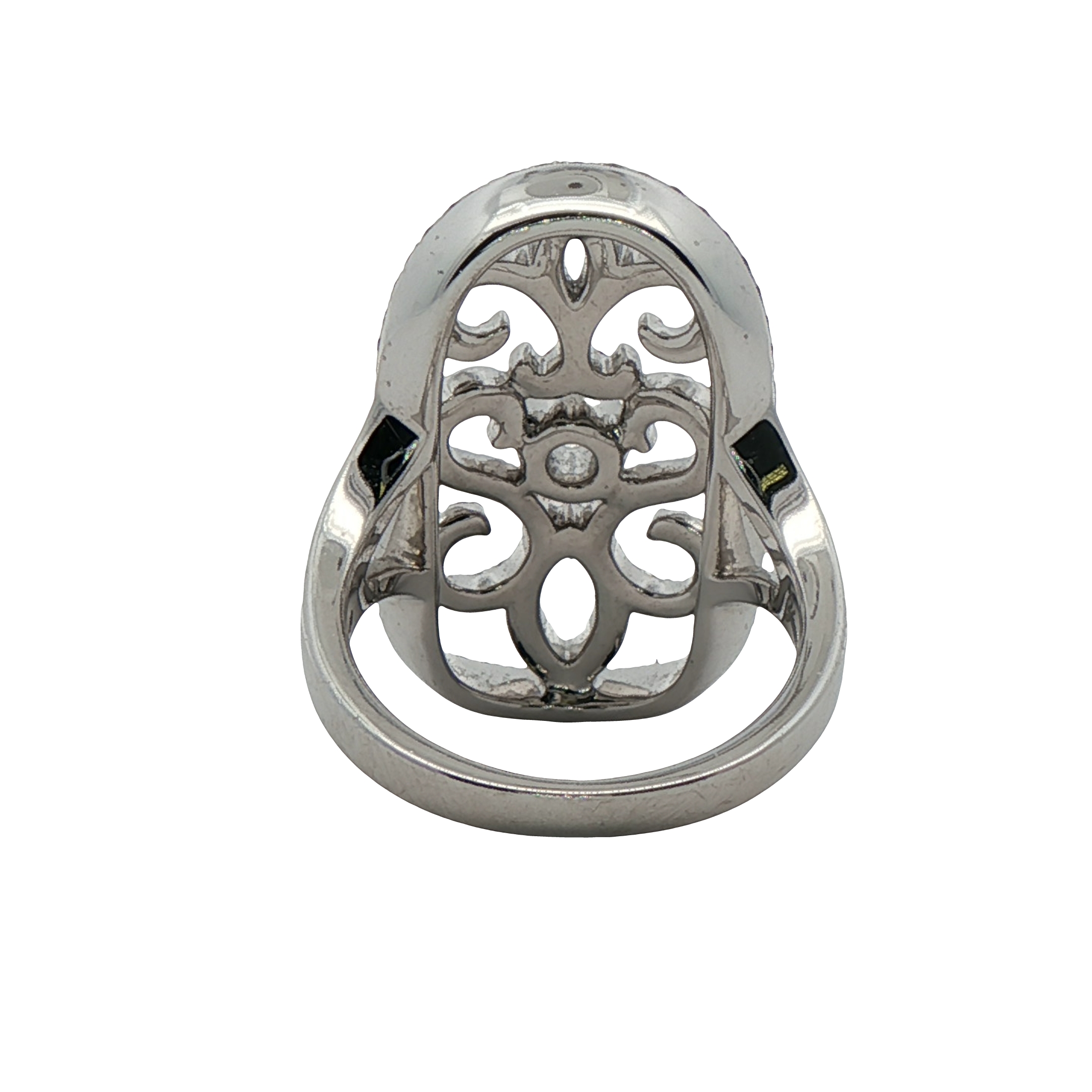 14k White Gold Diamond Fashion Ring