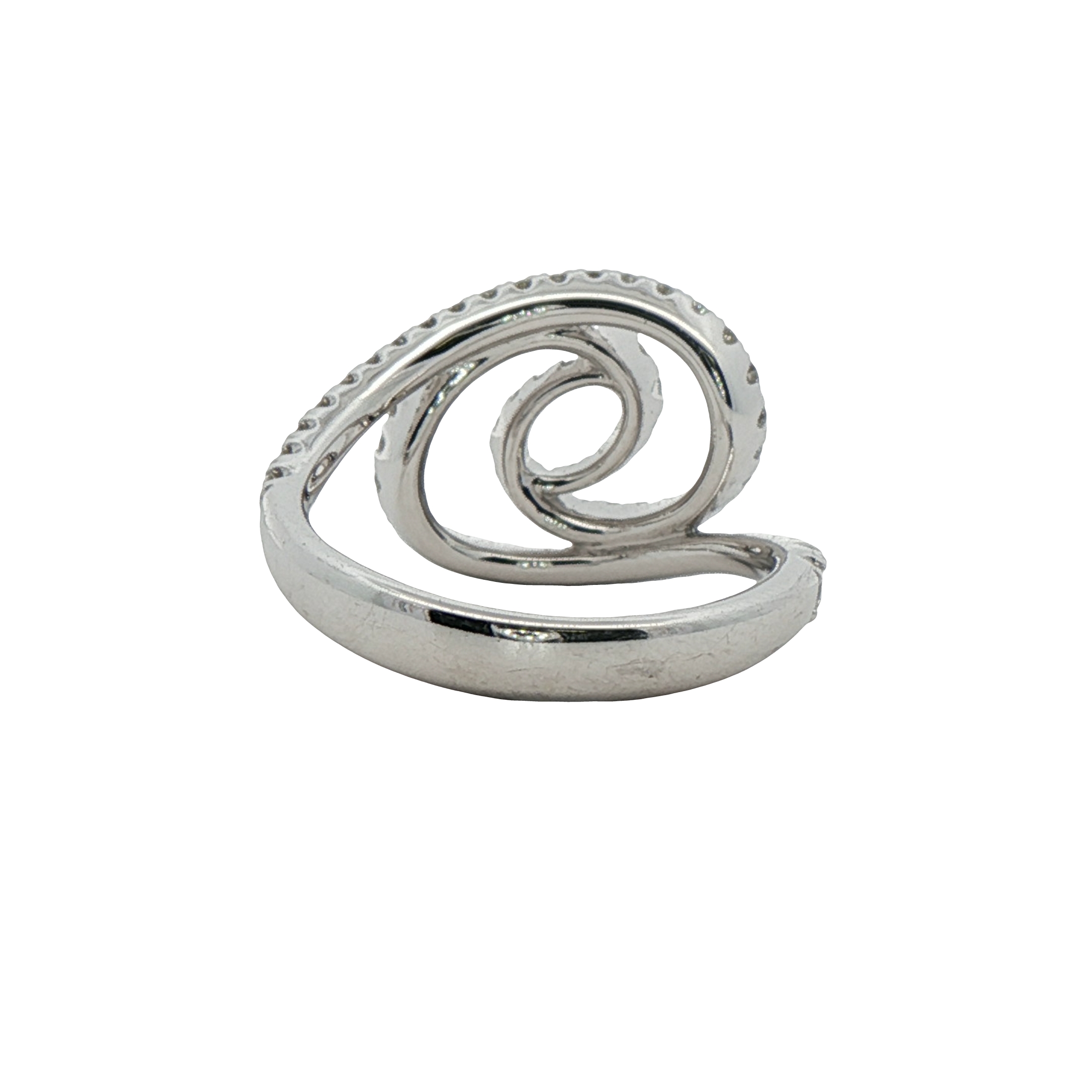 14k White Gold Diamond Fashion Ring