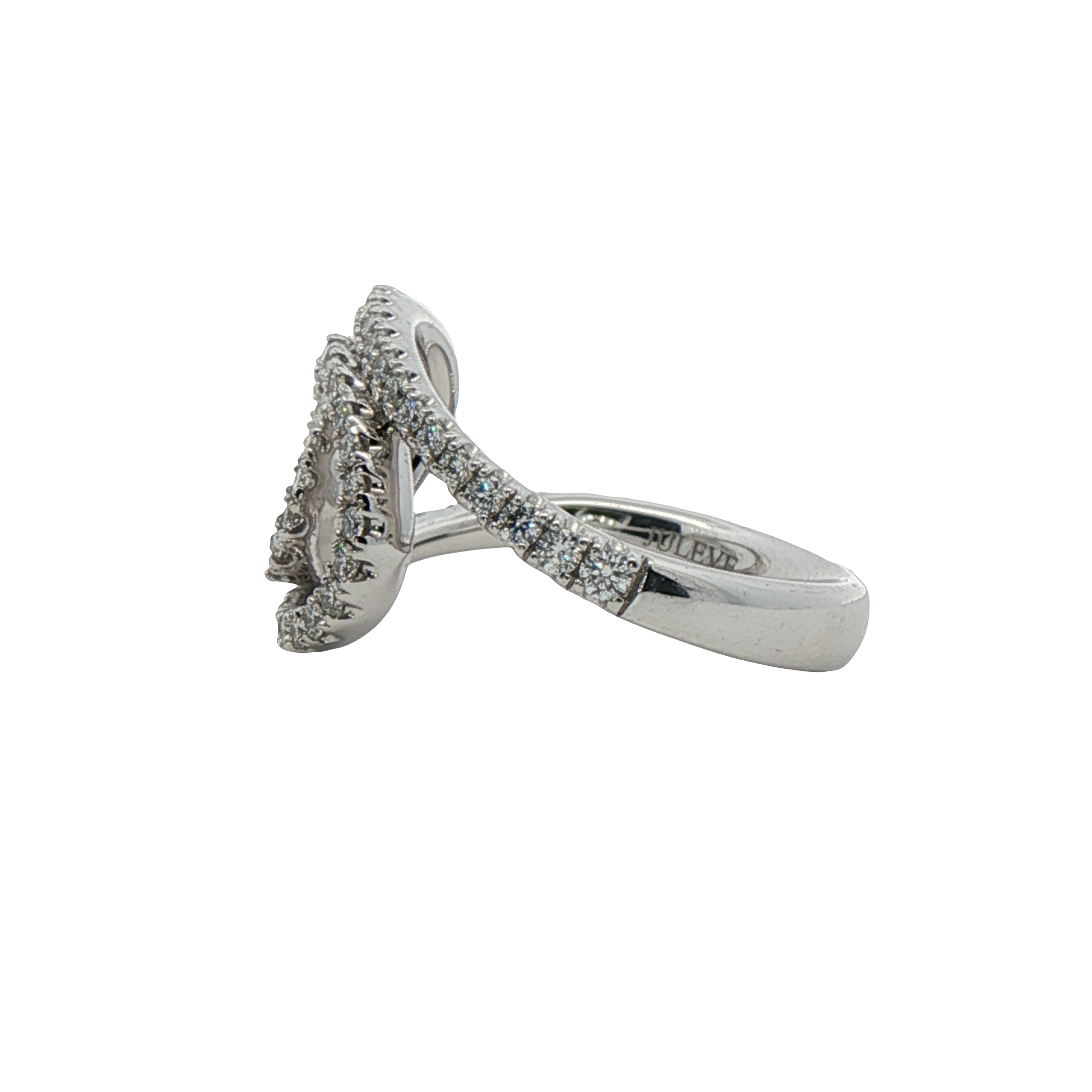14k White Gold Diamond Fashion Ring