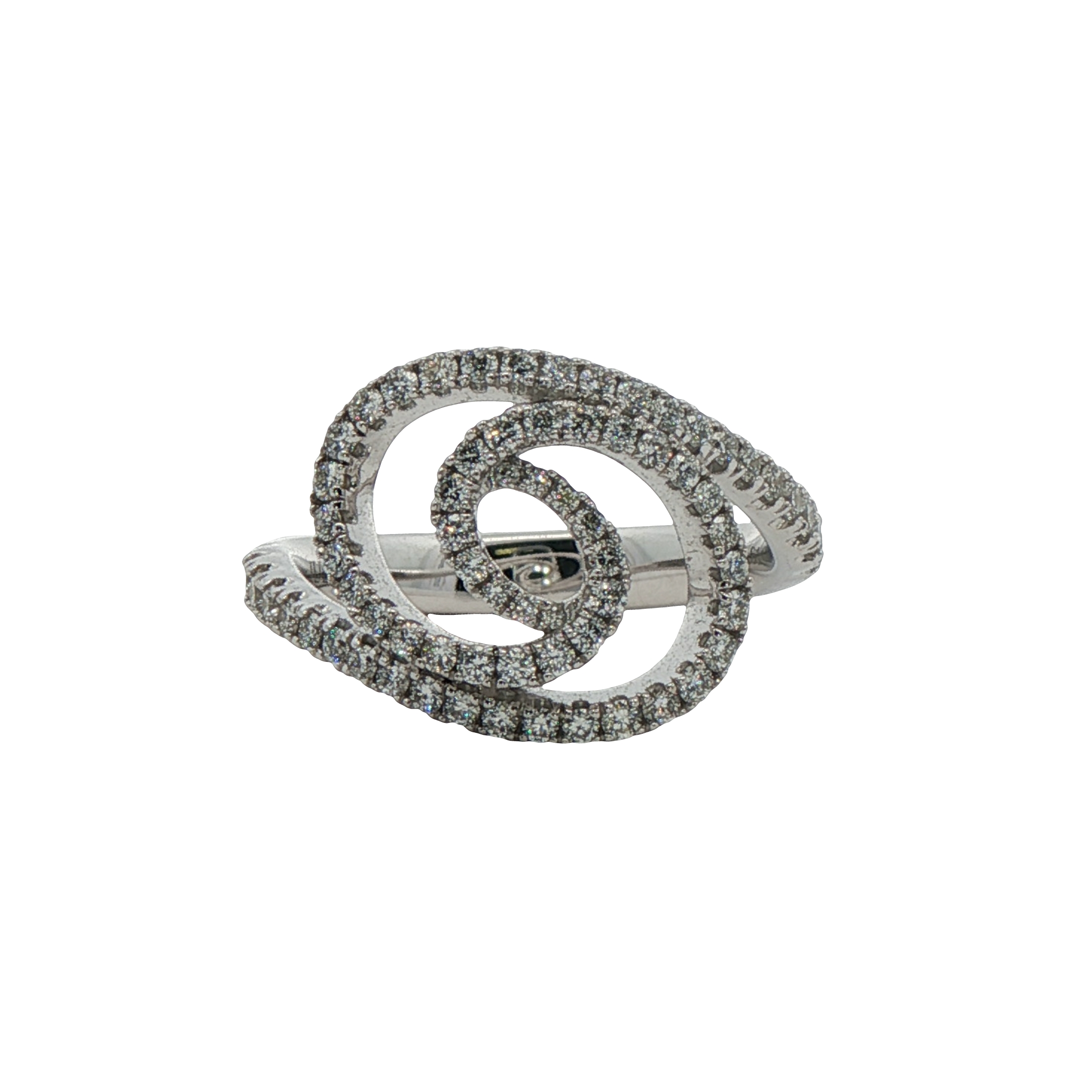 14k White Gold Diamond Fashion Ring
