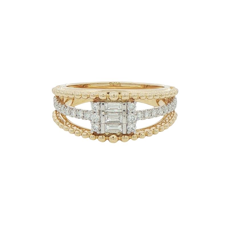 14k Two-toned Diamond Ring