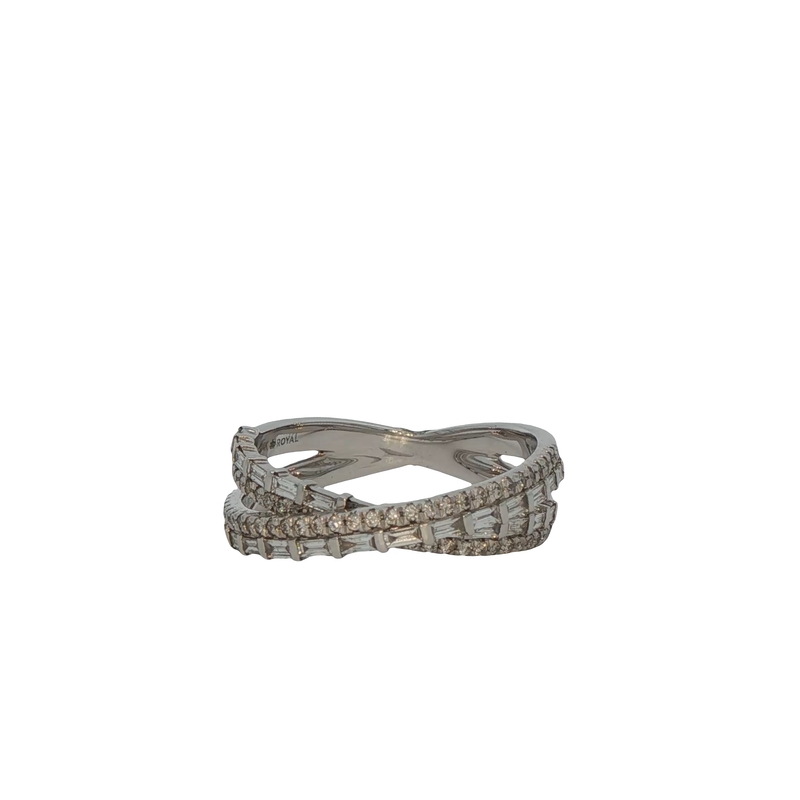 14k White Gold Diamond Fashion Ring