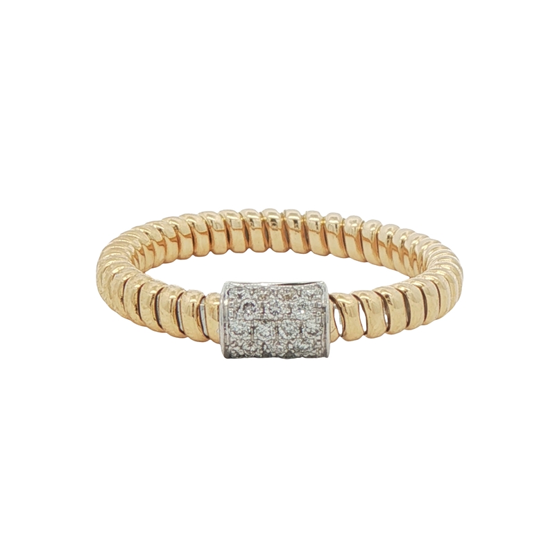 18k Two-tone Diamond Ring