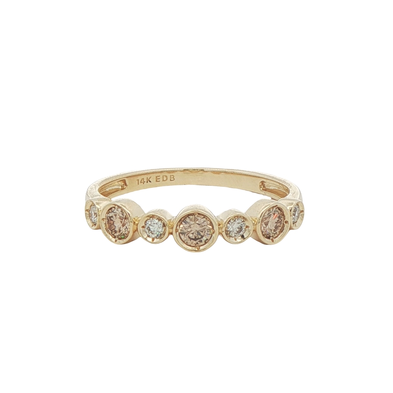 14k Yellow Gold Desert Diamond Ring