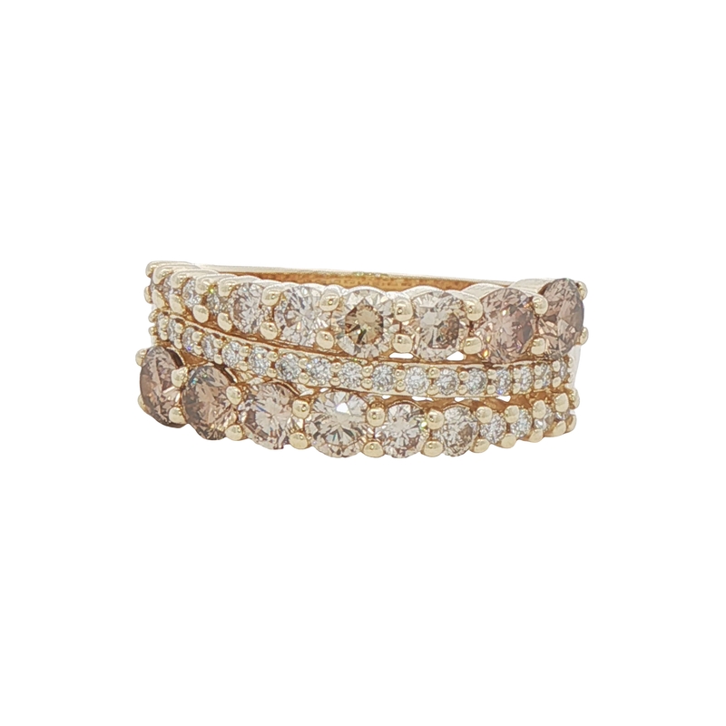 14k Yellow Gold Desert Diamond Ring
