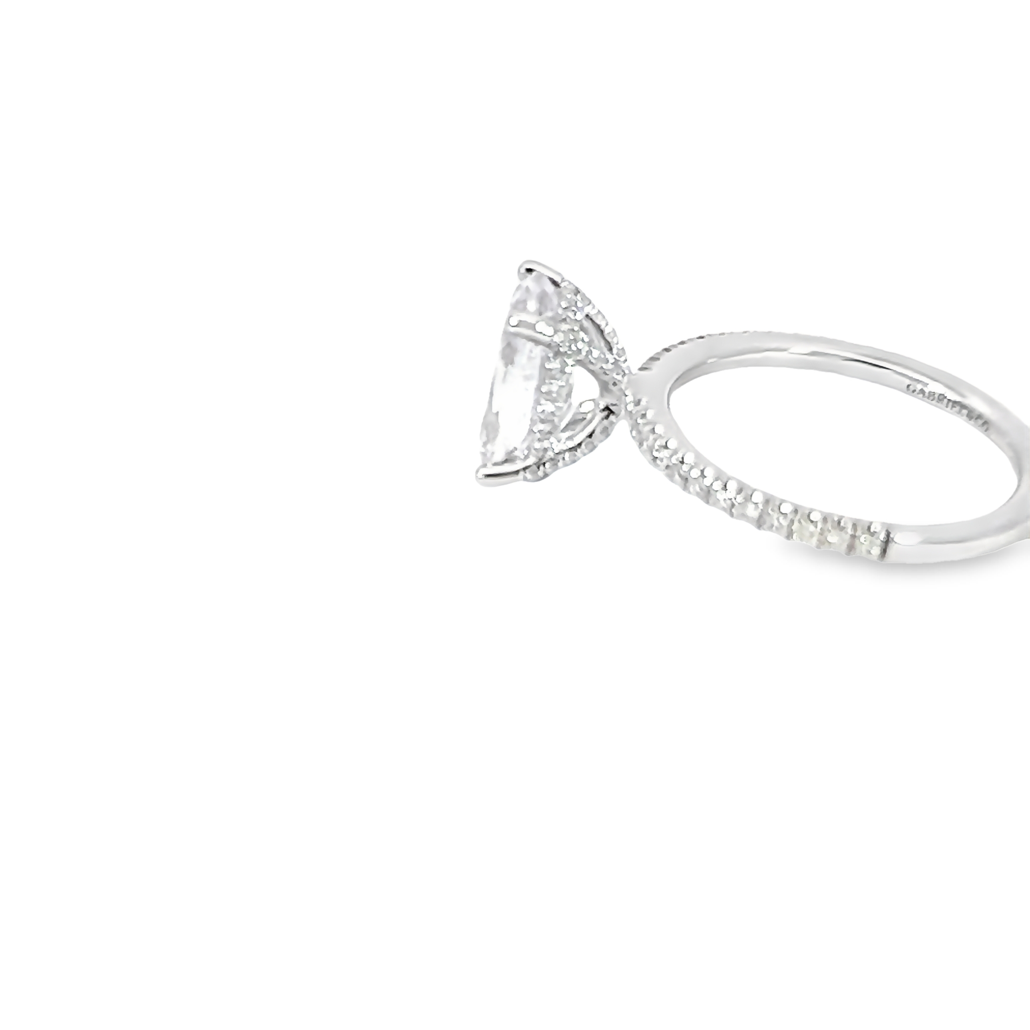 14k White Gold Diamond Semi-mount