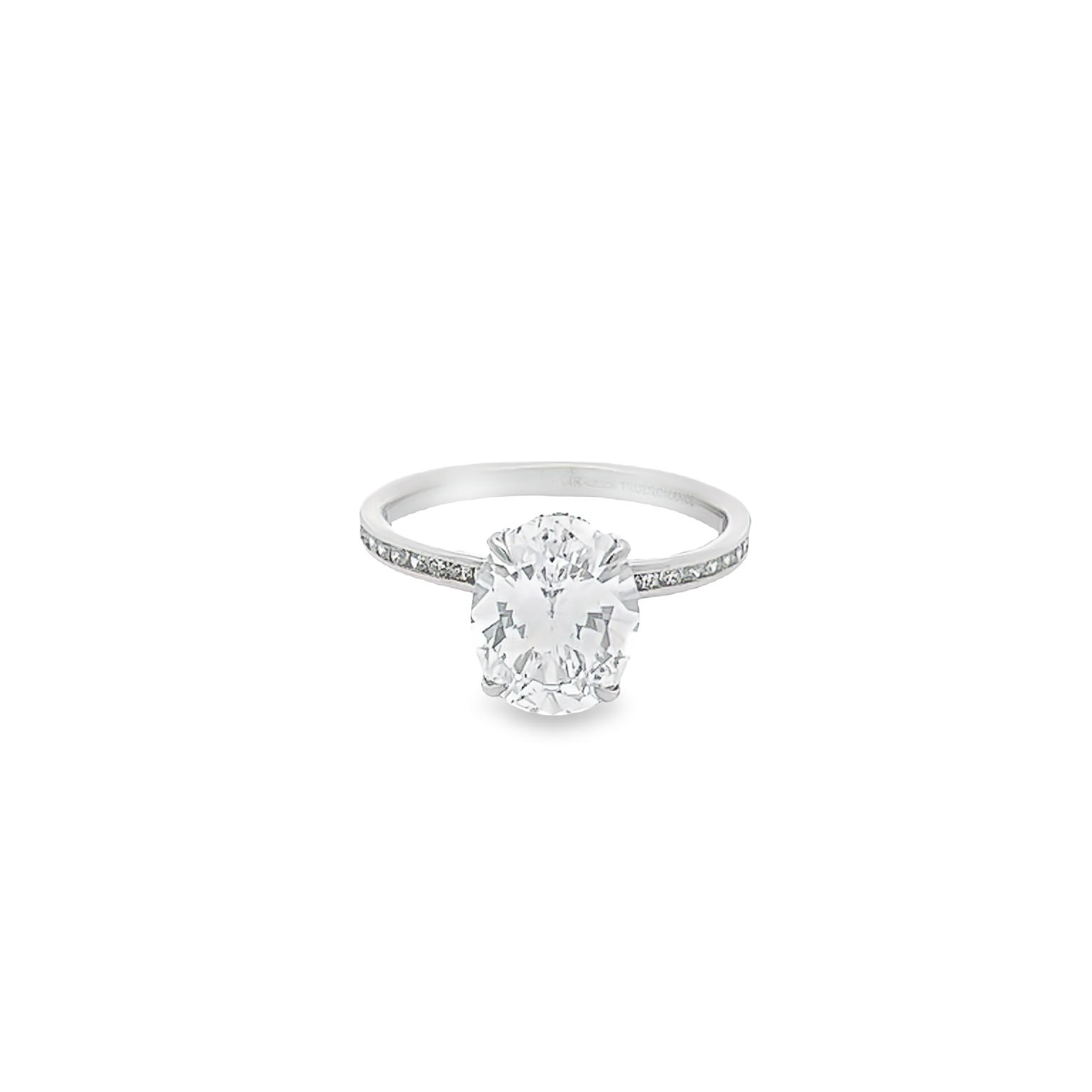 14 Karat white gold semi mount engagement ring with 40=0.33 total weight round brilliant G VS Diamonds. Size 7