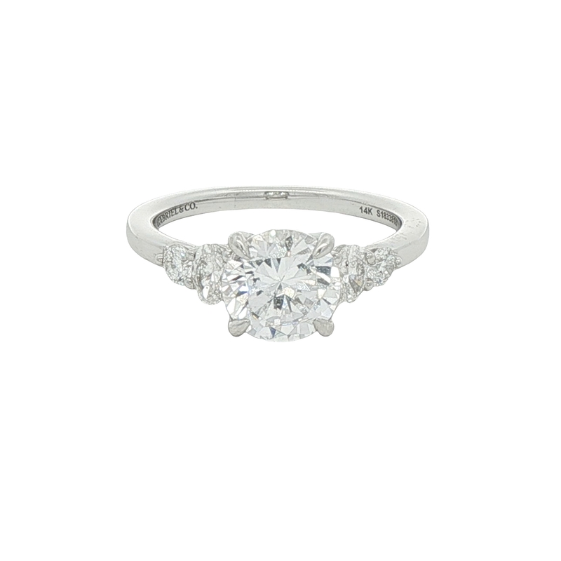 14k White Gold Engagement Ring Setting