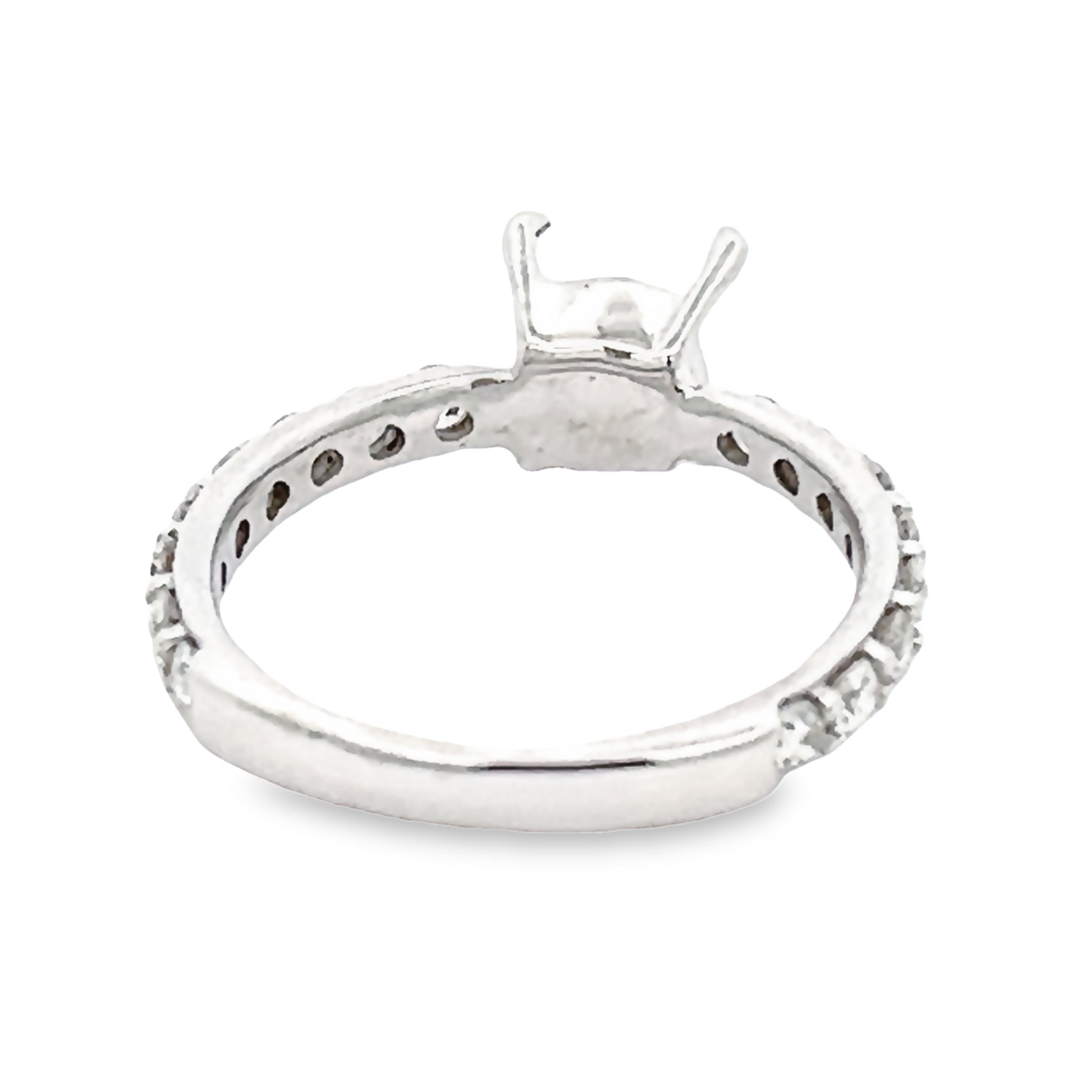 14k White Gold Engagment Ring Setting