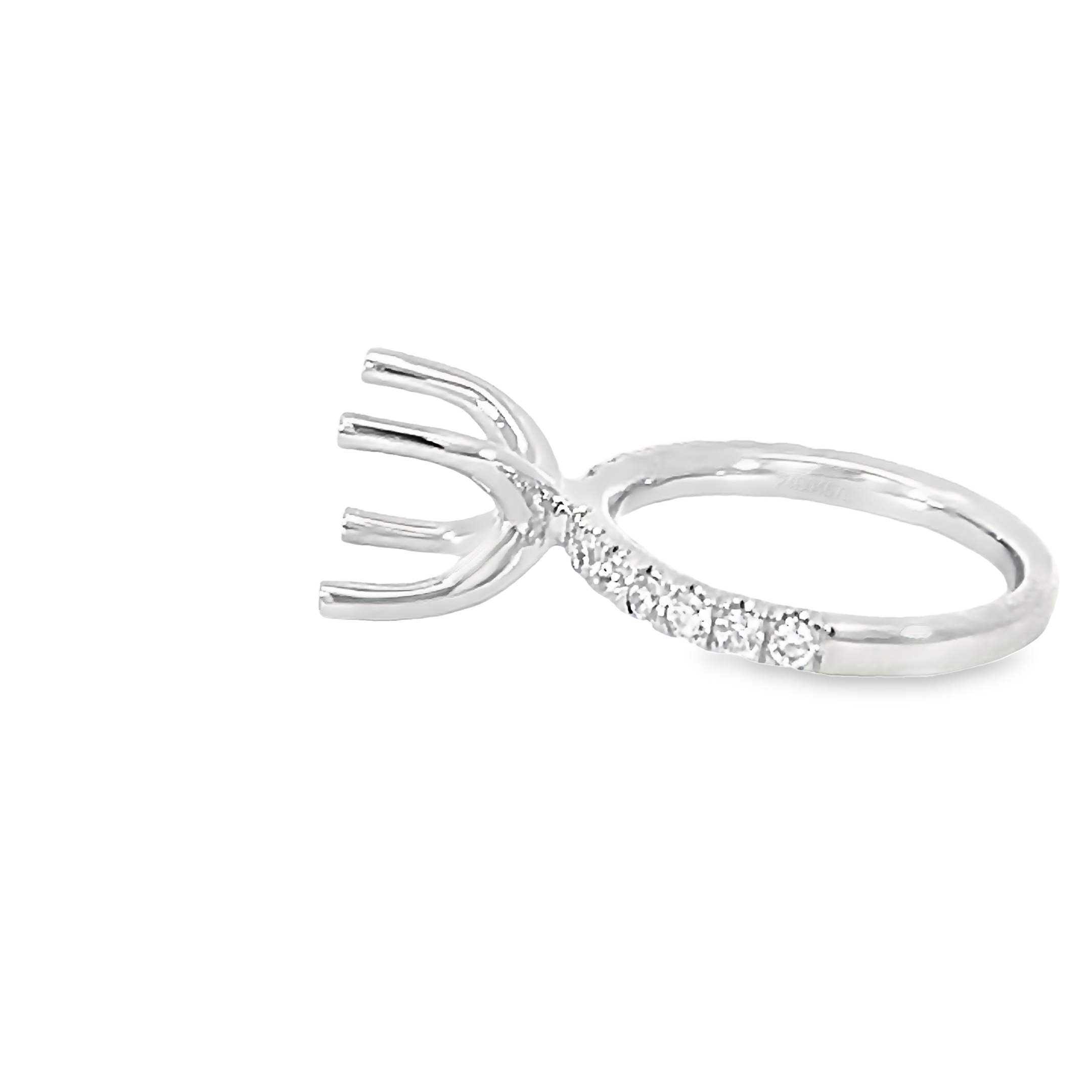 Platinum Semi- Mount Engagement Ring