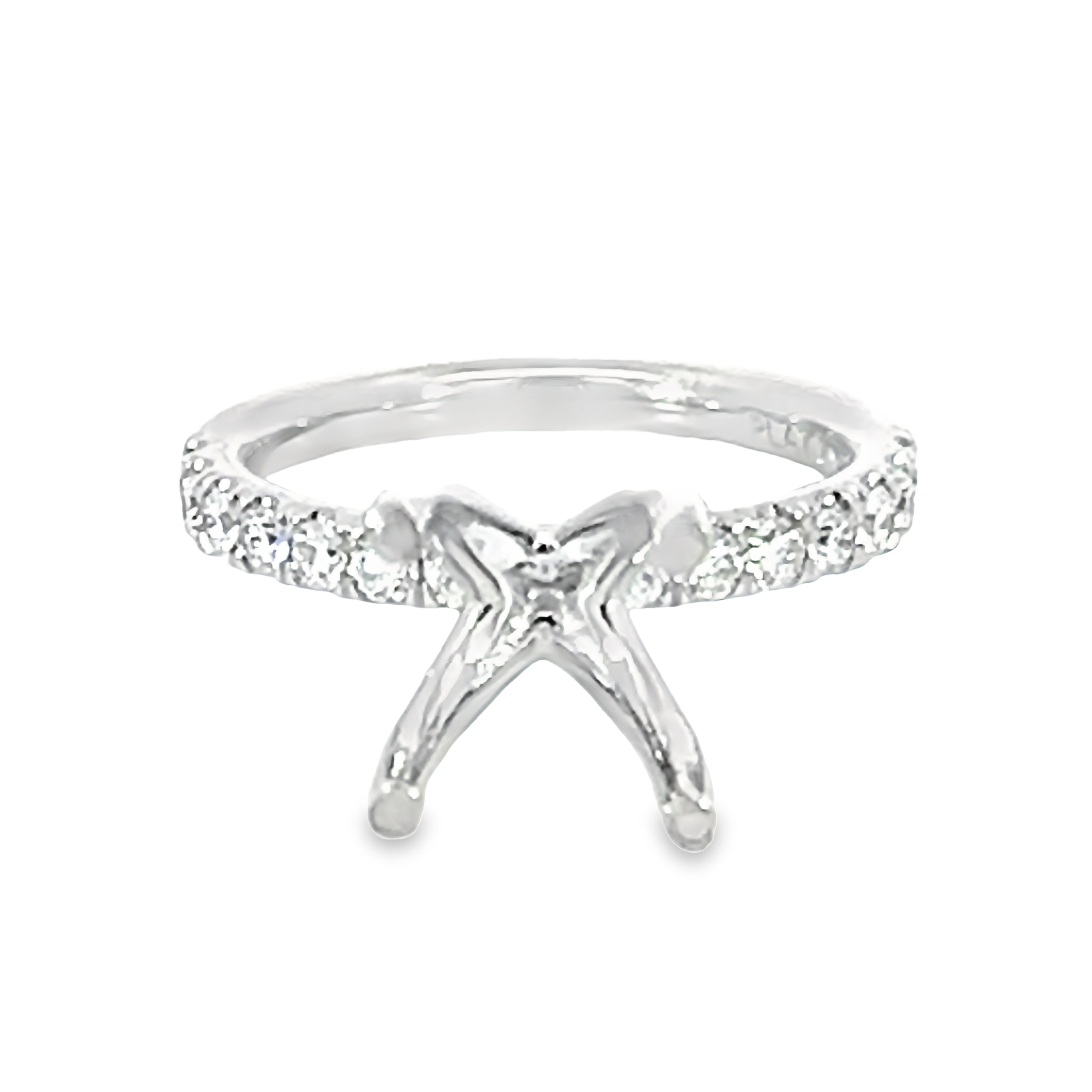 Platinum Semi- Mount Engagement Ring