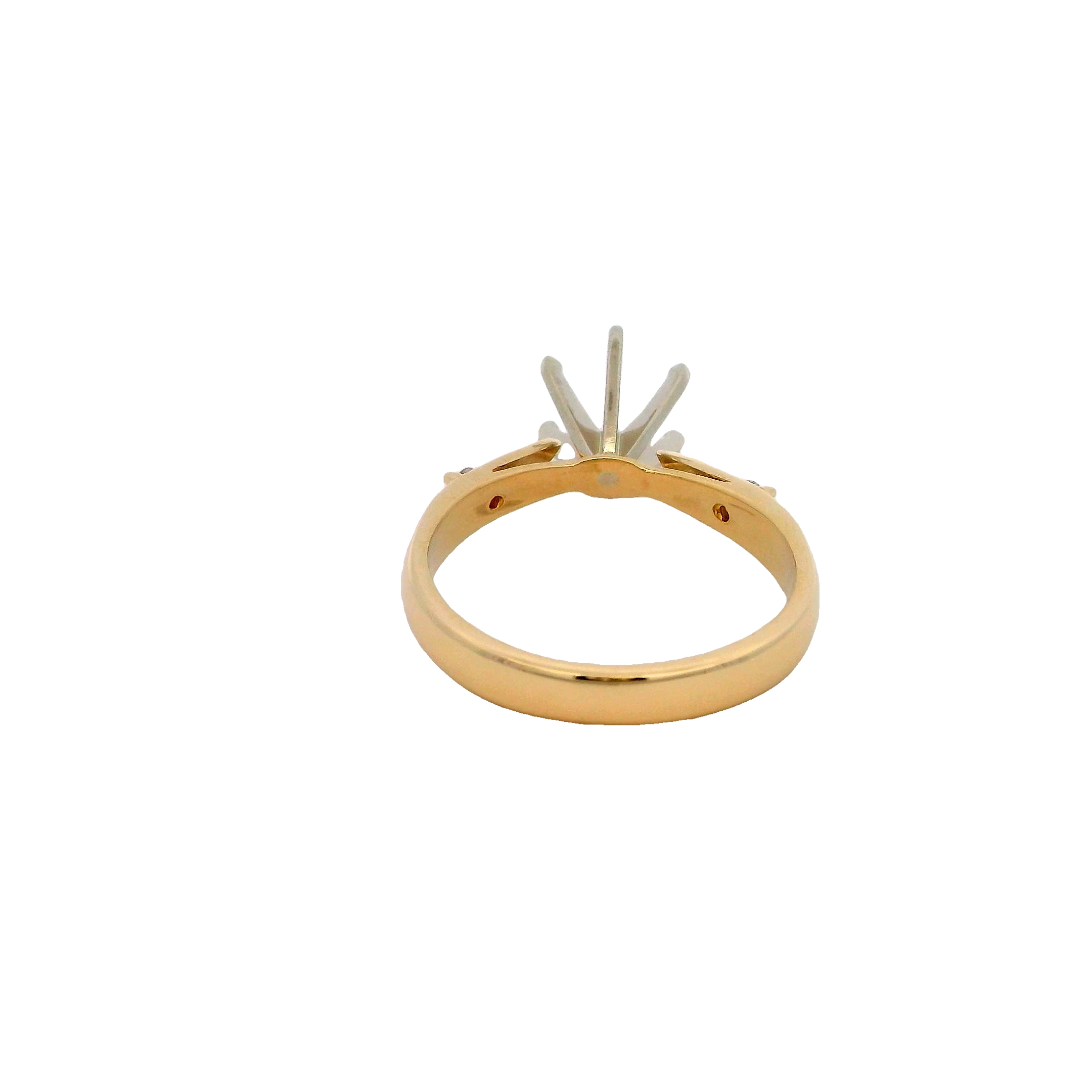 14k Yellow Gold Semi Mount Engagement Setting