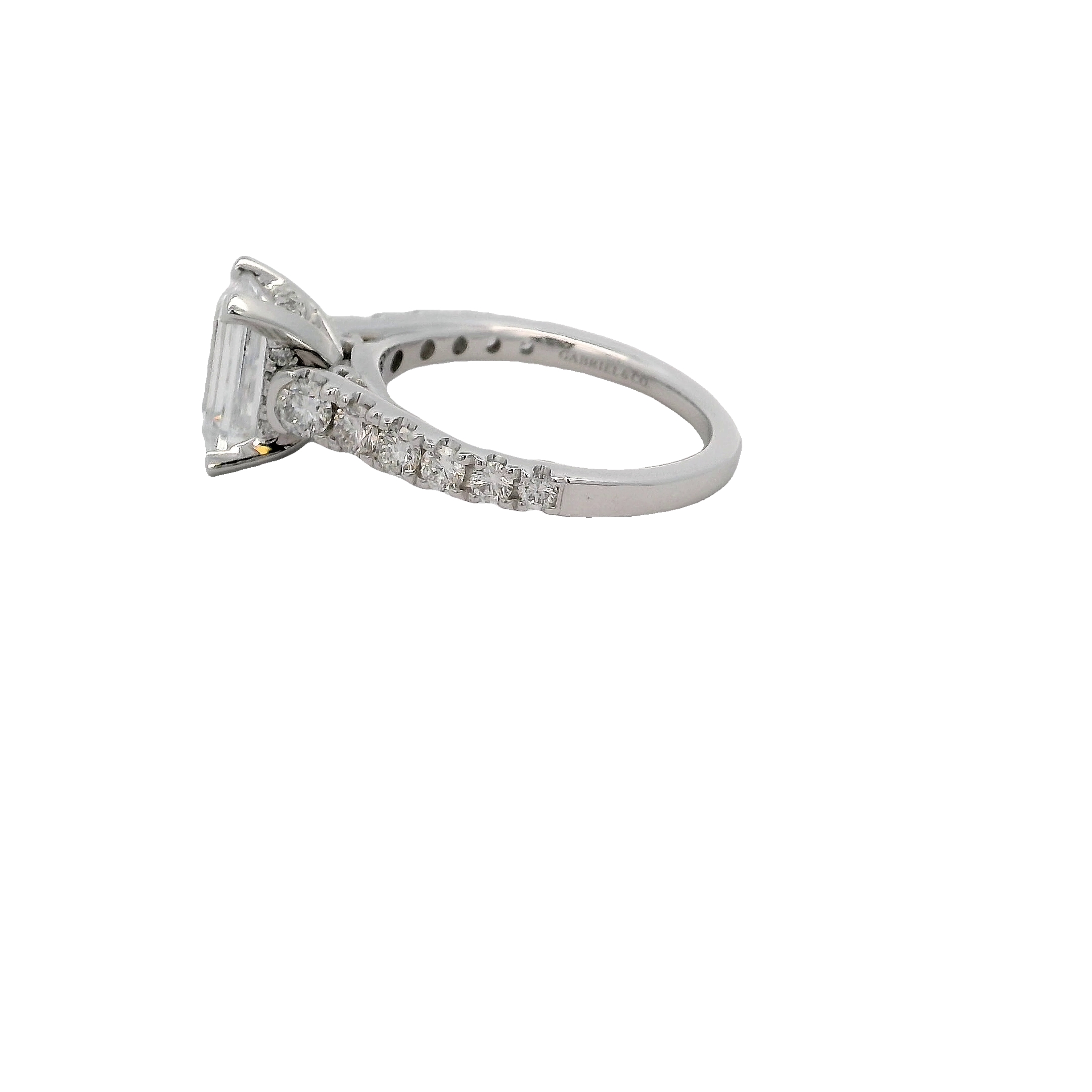 14k White Gold Diamond Semi Mount Engagement Ring