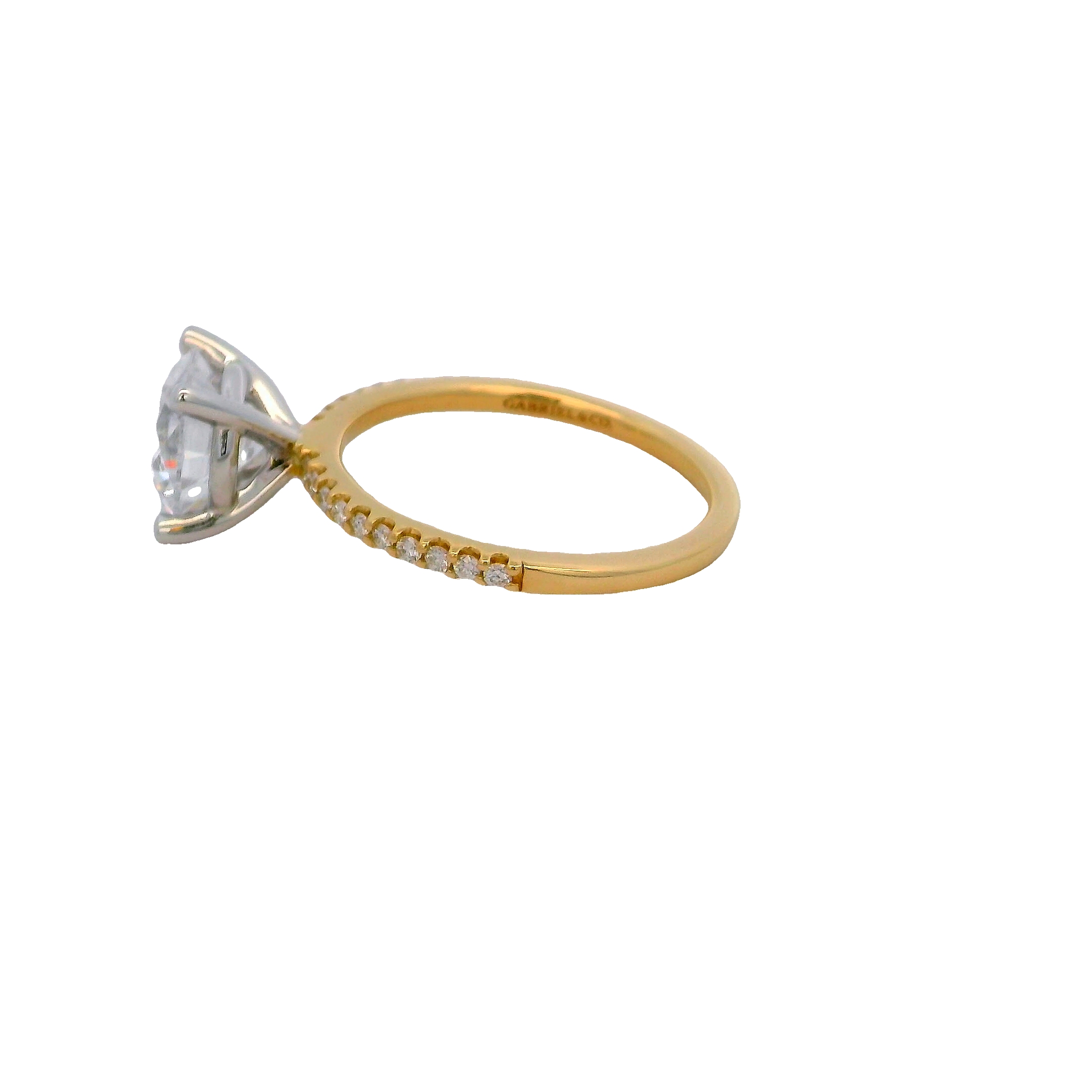 14k Two-toned Diamond Semi Mount Engagement Ring