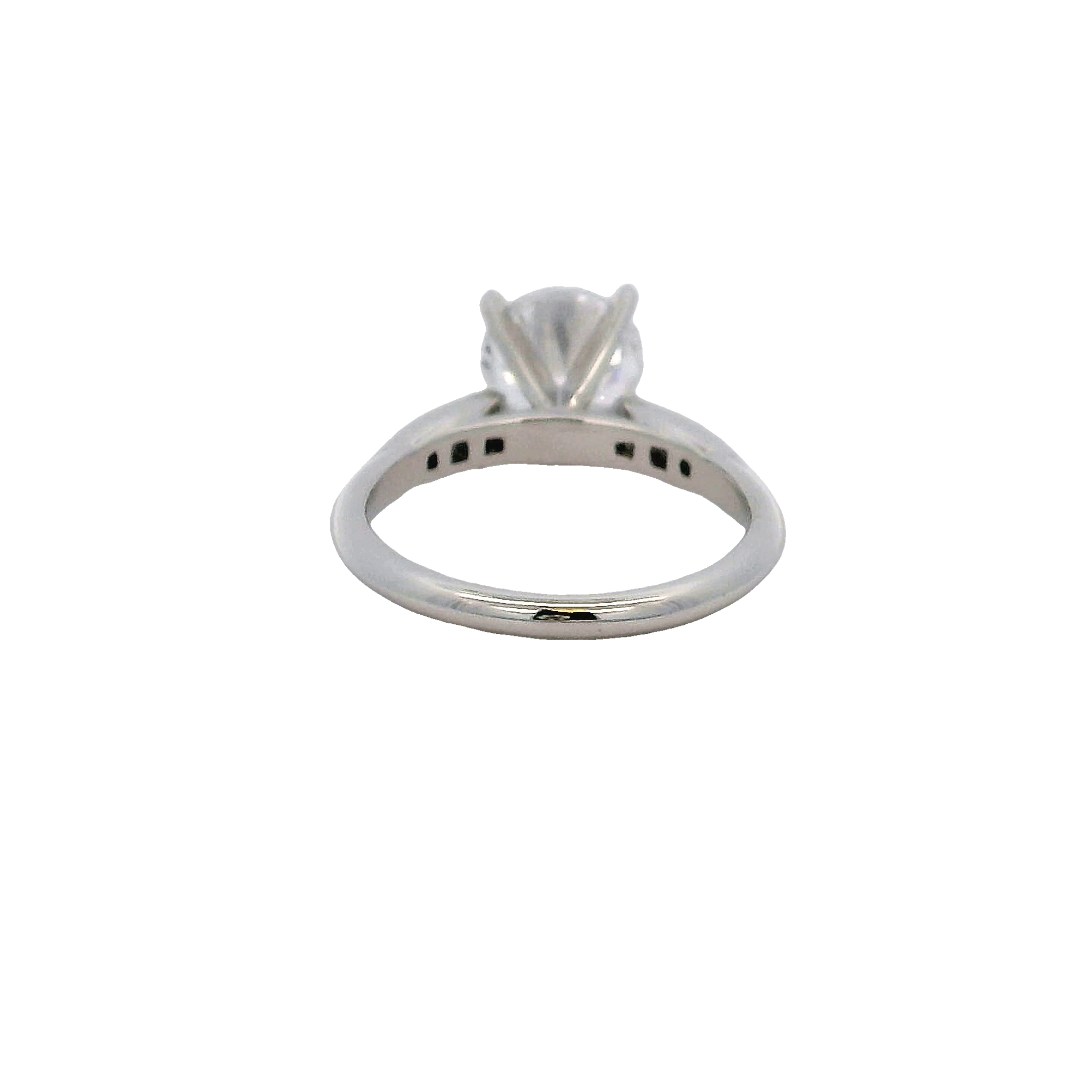 14k White Gold Diamond Semi Mount Engagement Ring