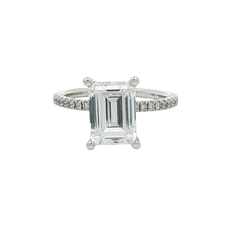 14k White Gold Engagement Ring