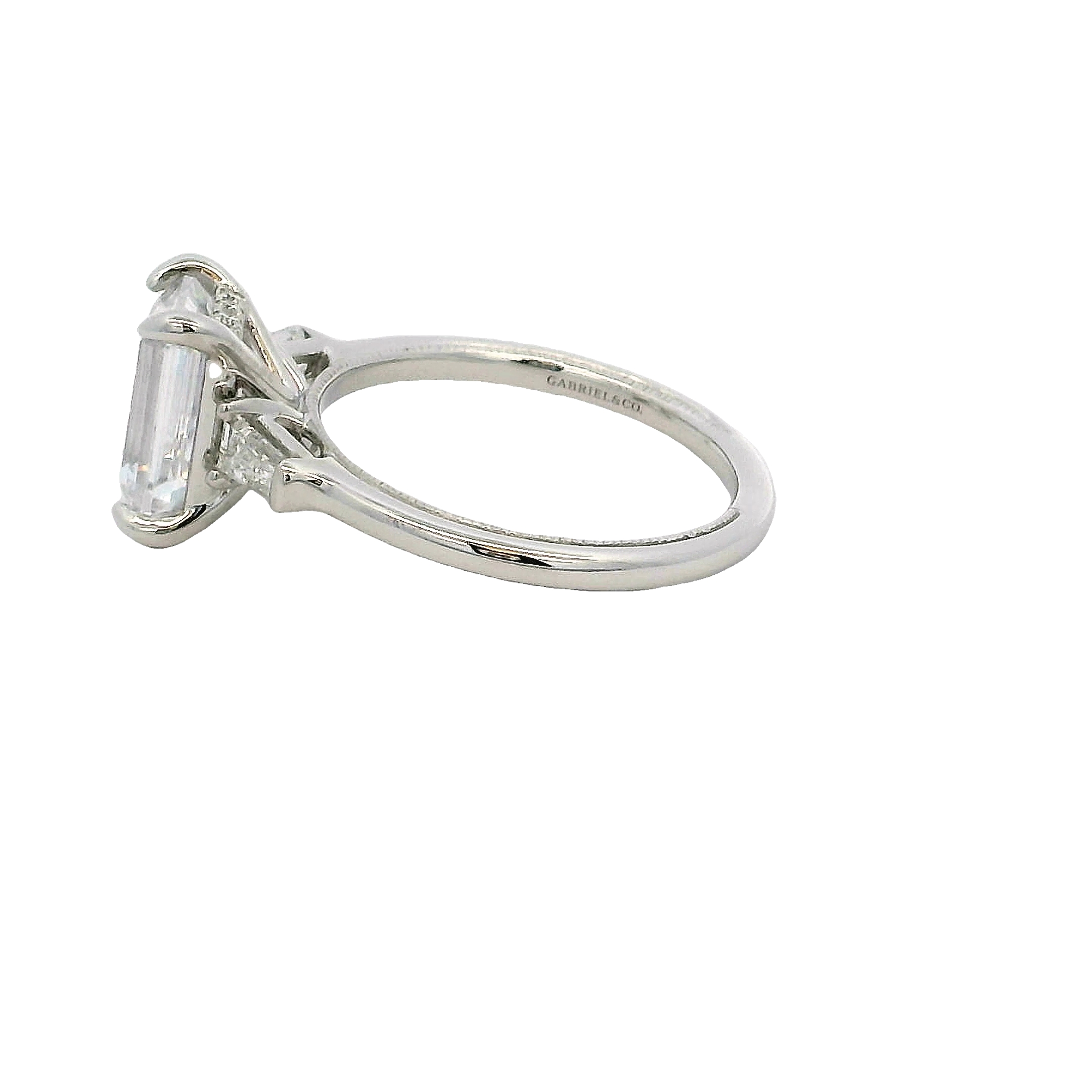 Lady's White 14 Karat 3 Stone Plus Ring Size 6.5 10 = 0.38tw Various Shapes G Vs Diamonds
