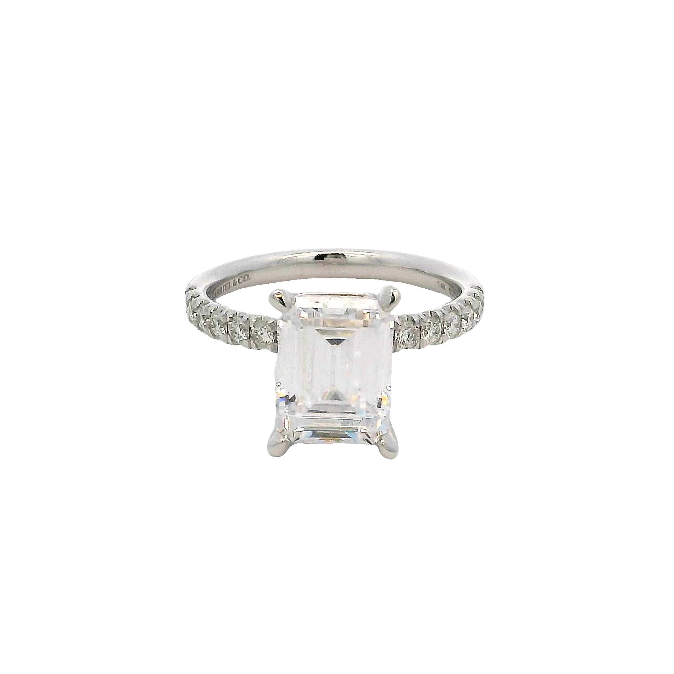 Lady's Yellow 14 Karat Hidden Halo Ring Size 6.5 22 = 0.11tw Round Brilliant G Vs Diamonds
