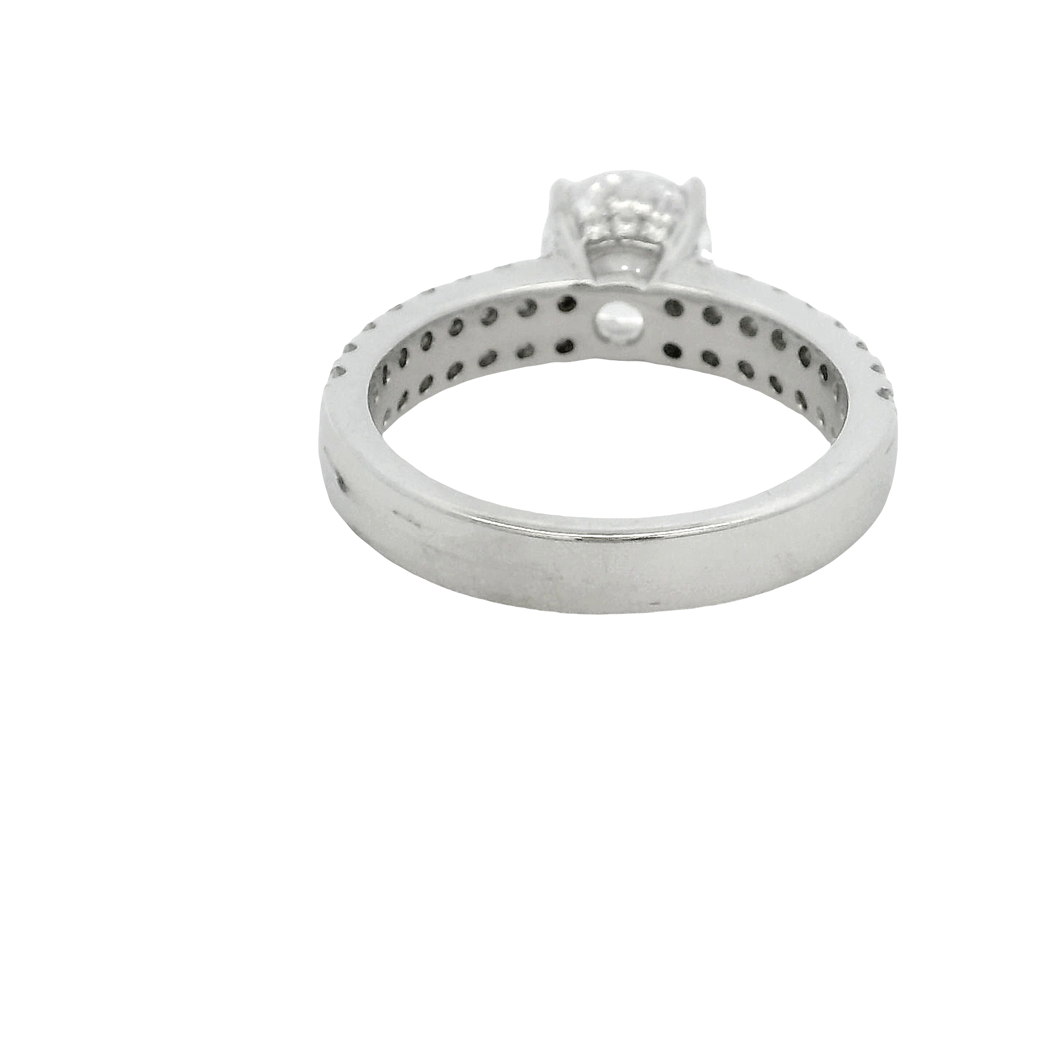 14k White Gold Diamond Engagement Ring
