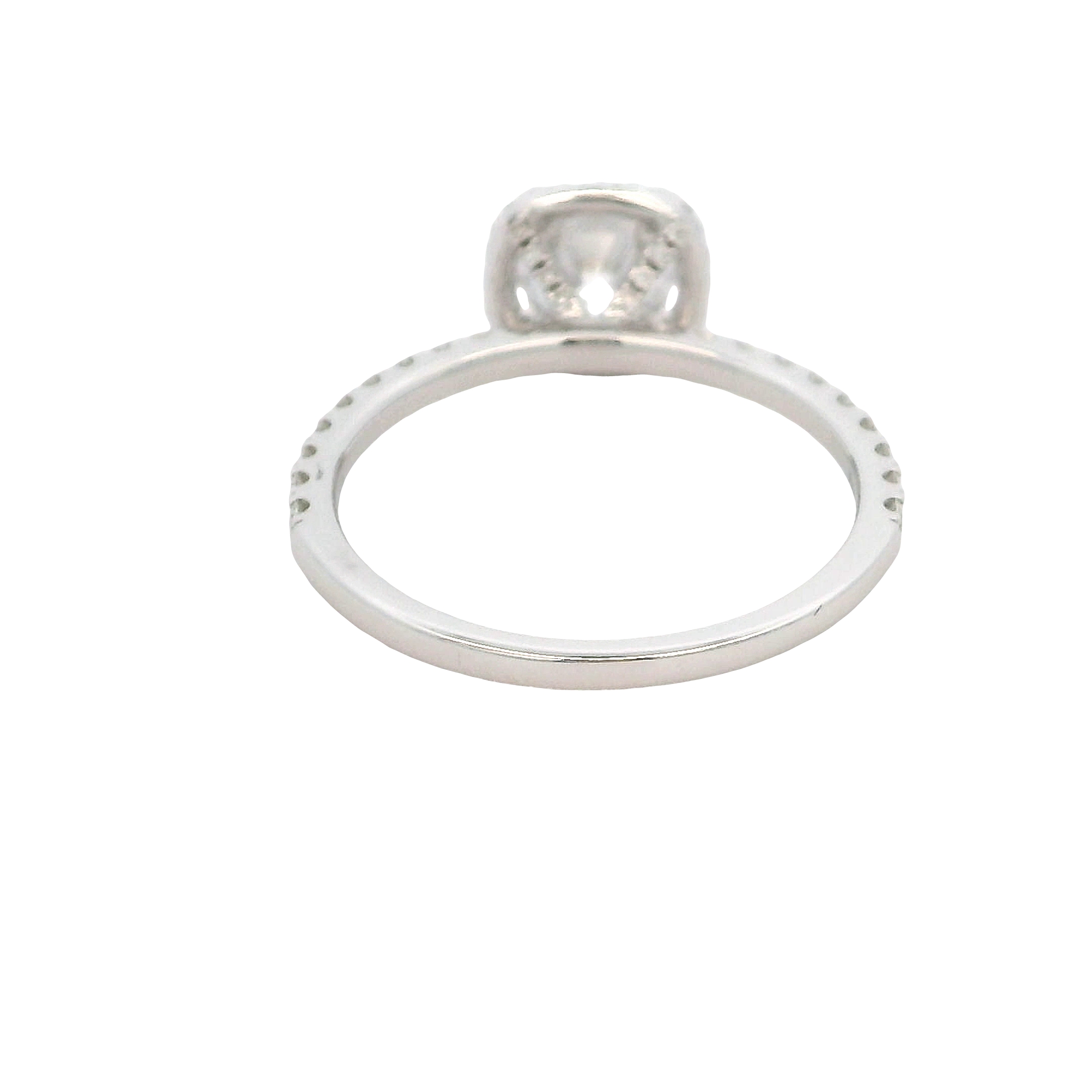 14k White Gold Diamond Engagement Ring