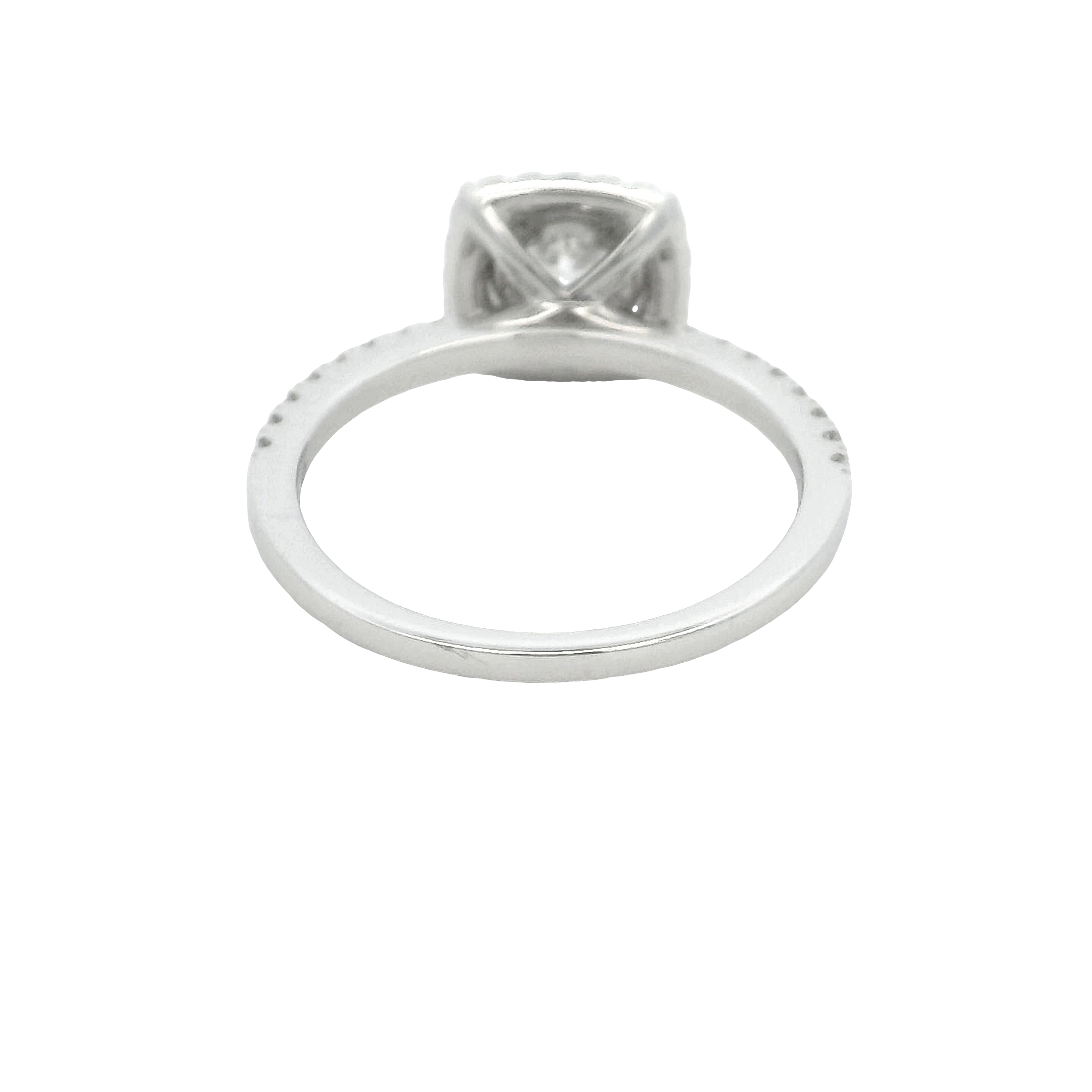 14k White Gold Diamond Engagement Ring