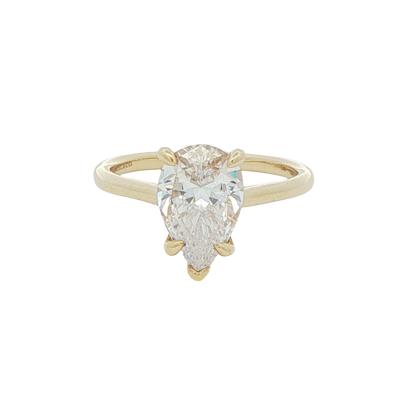 14k Yellow Gold Solitaire Engagement Ring