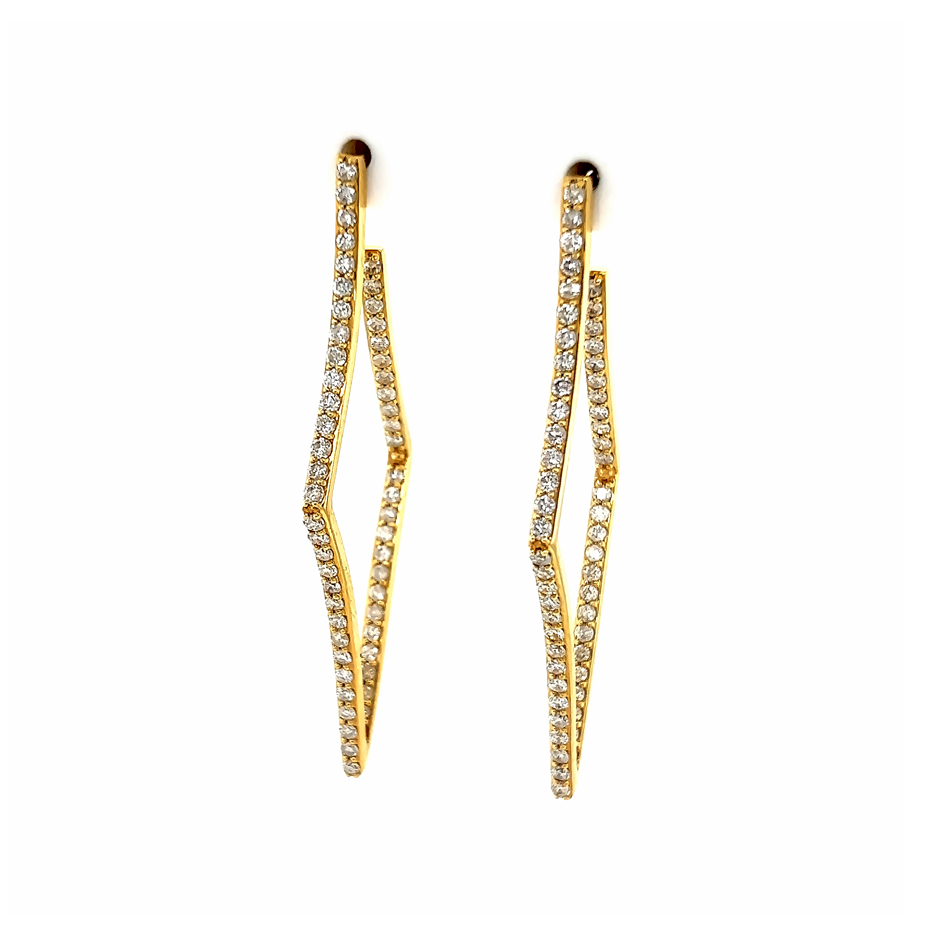 Buy Now Diamond Hoops Earrings