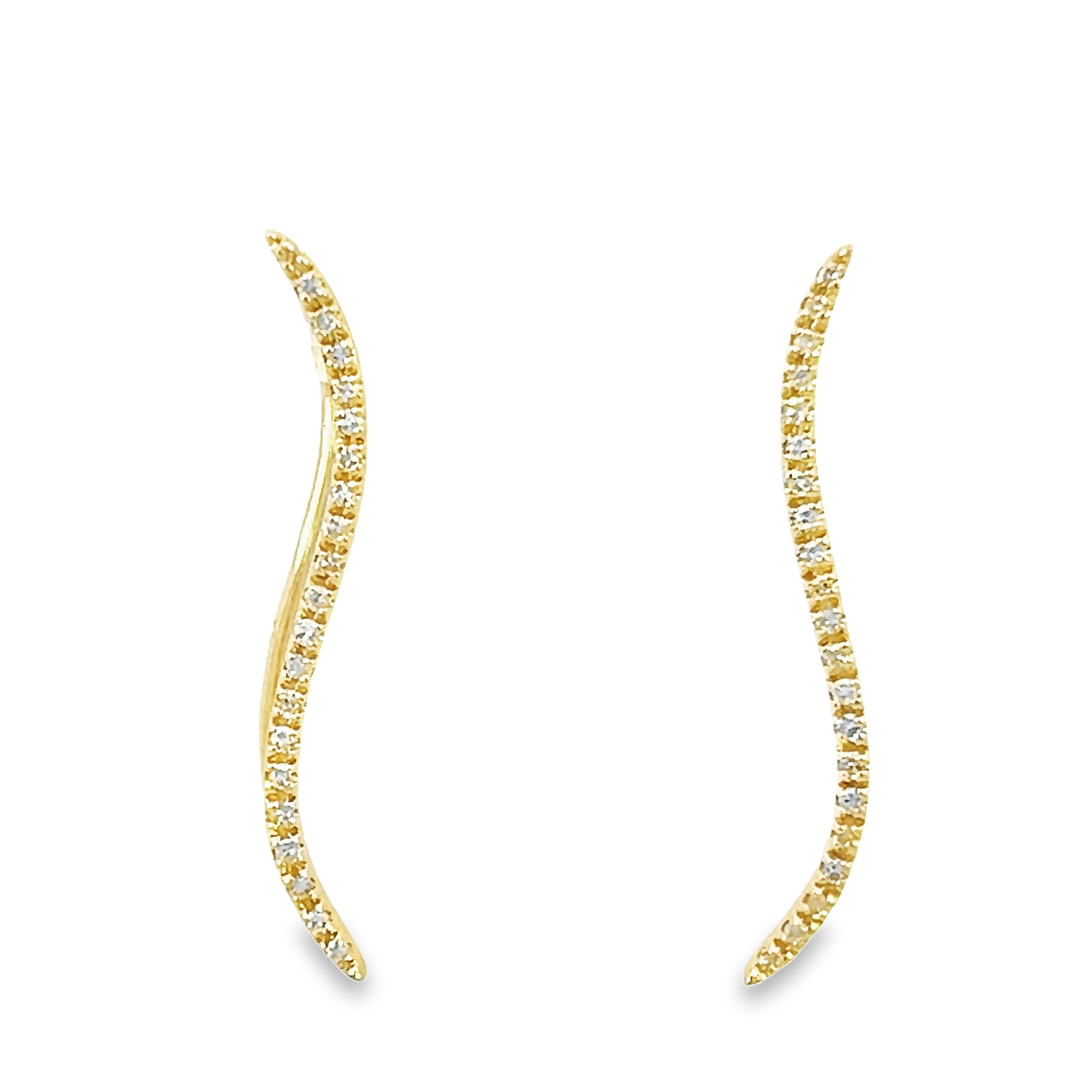 14k Yellow Gold Earring Climbers