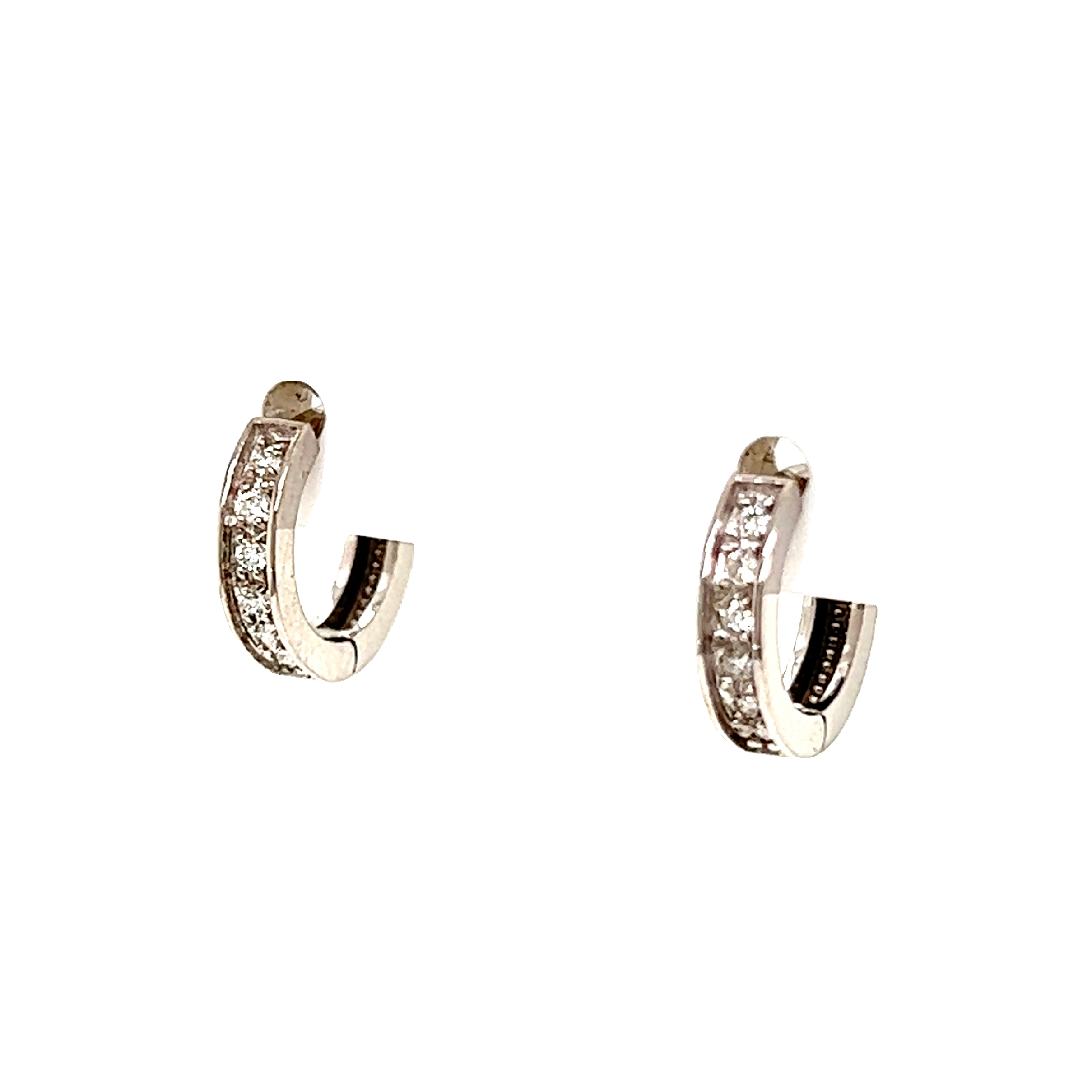 Diamond Hoop Earrings