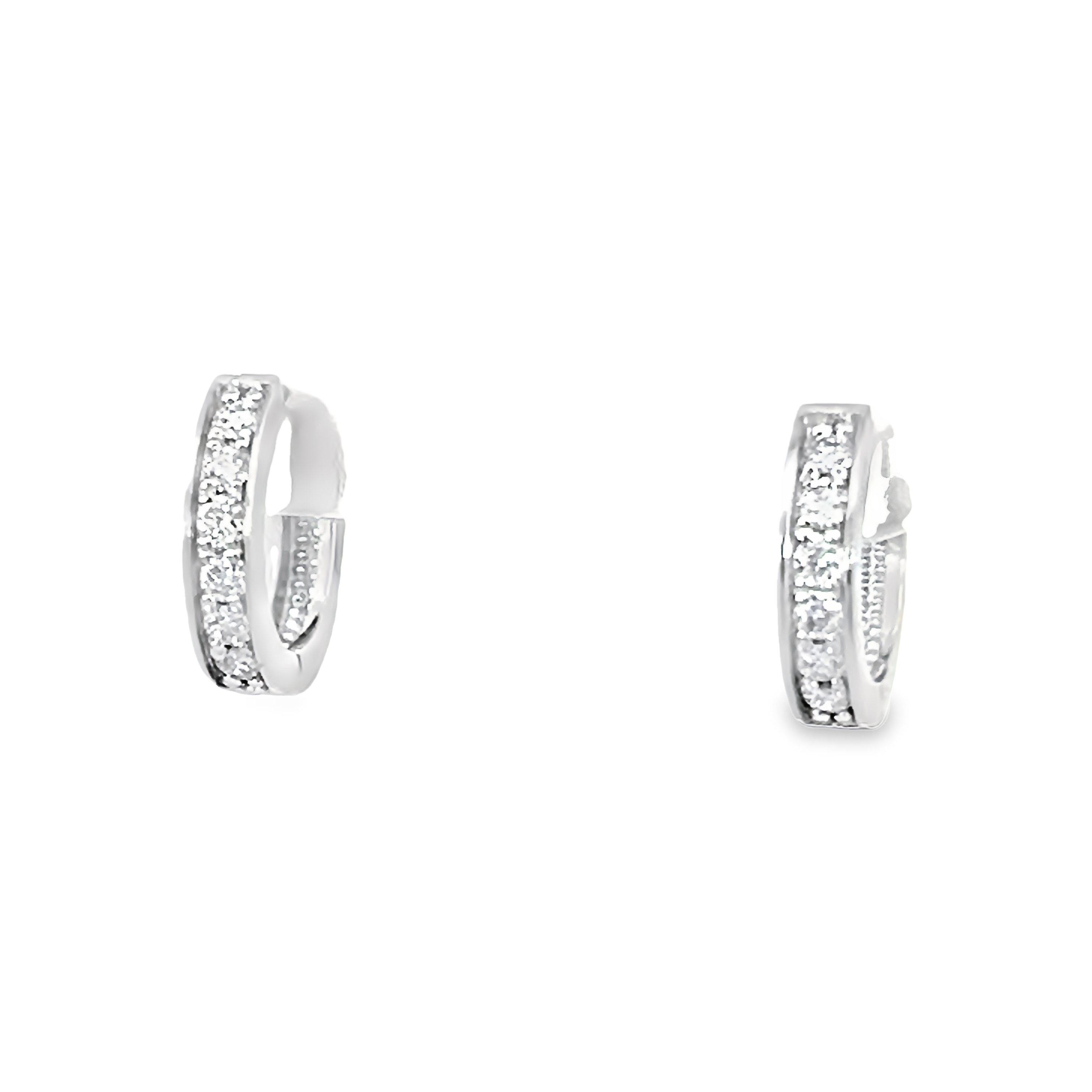 Diamond Hoop Earrings