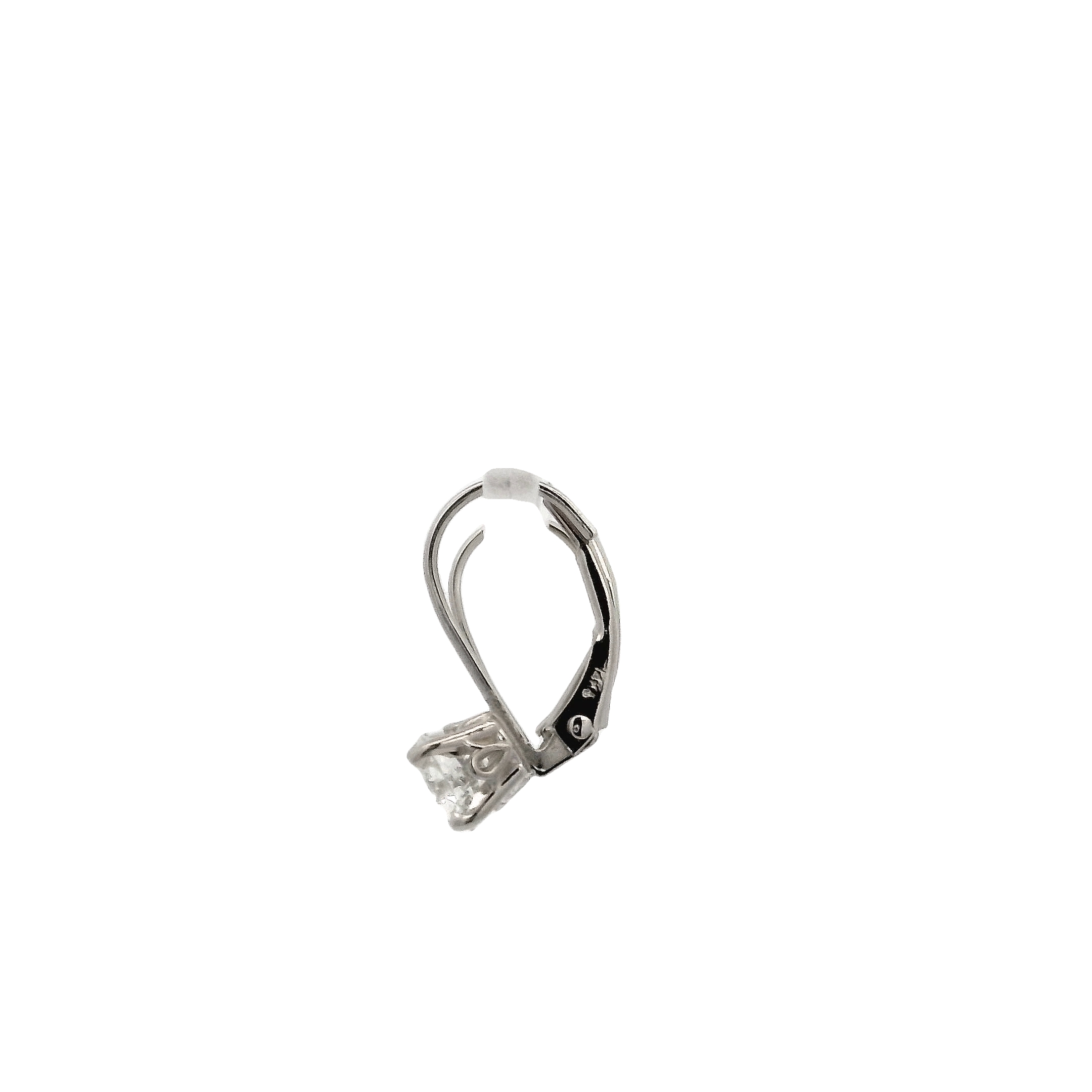 14k White Gold Diamond Earrings