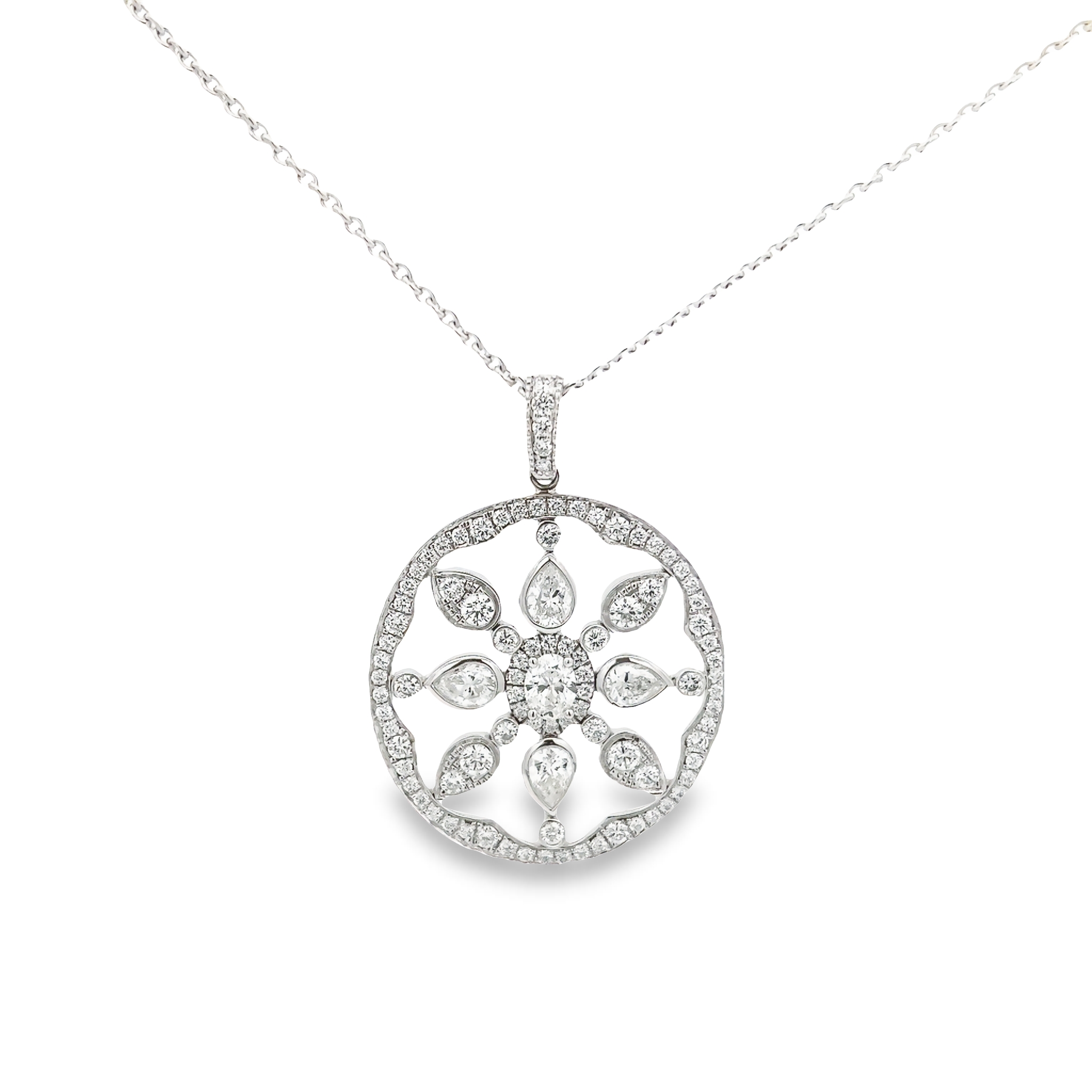 Diamond Statement Pendant Necklace