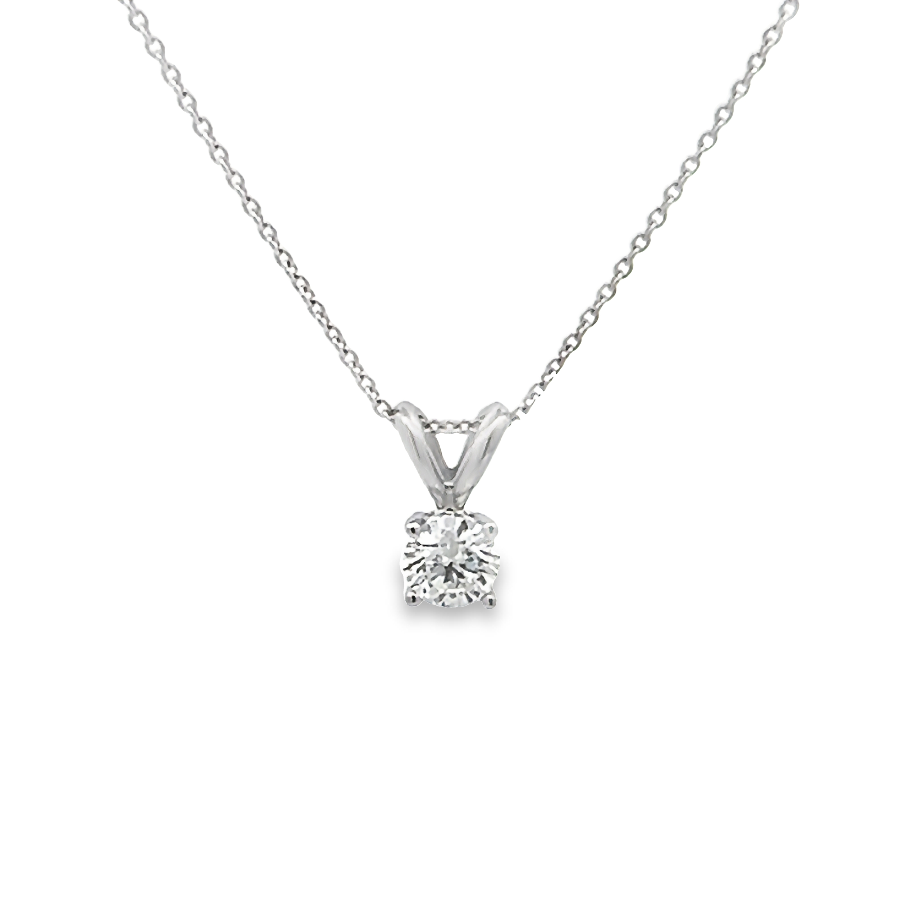 14k Gold Diamond Pendant Necklace