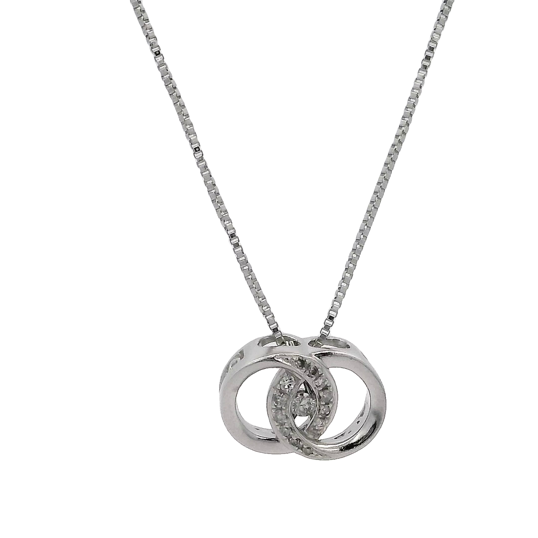 Sterling Silver Diamond Pendant