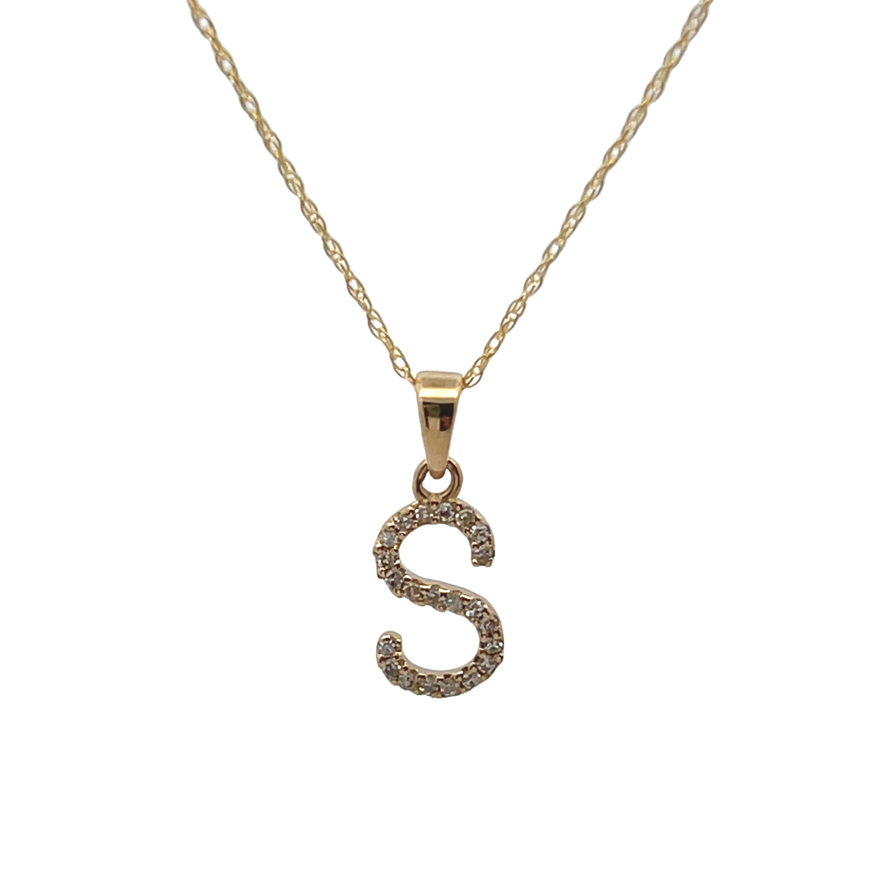 14k Yellow Gold Letter 