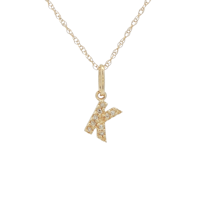 14k Yellow Gold Diamond 
