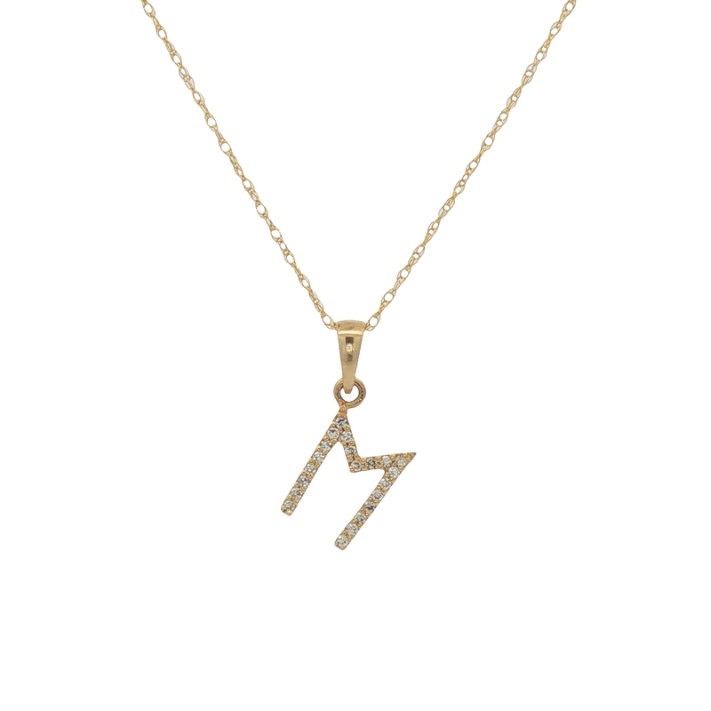 14k Yellow Gold Letter 